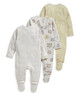 Zoo Pals Sleepsuits 3 Pack image number 2