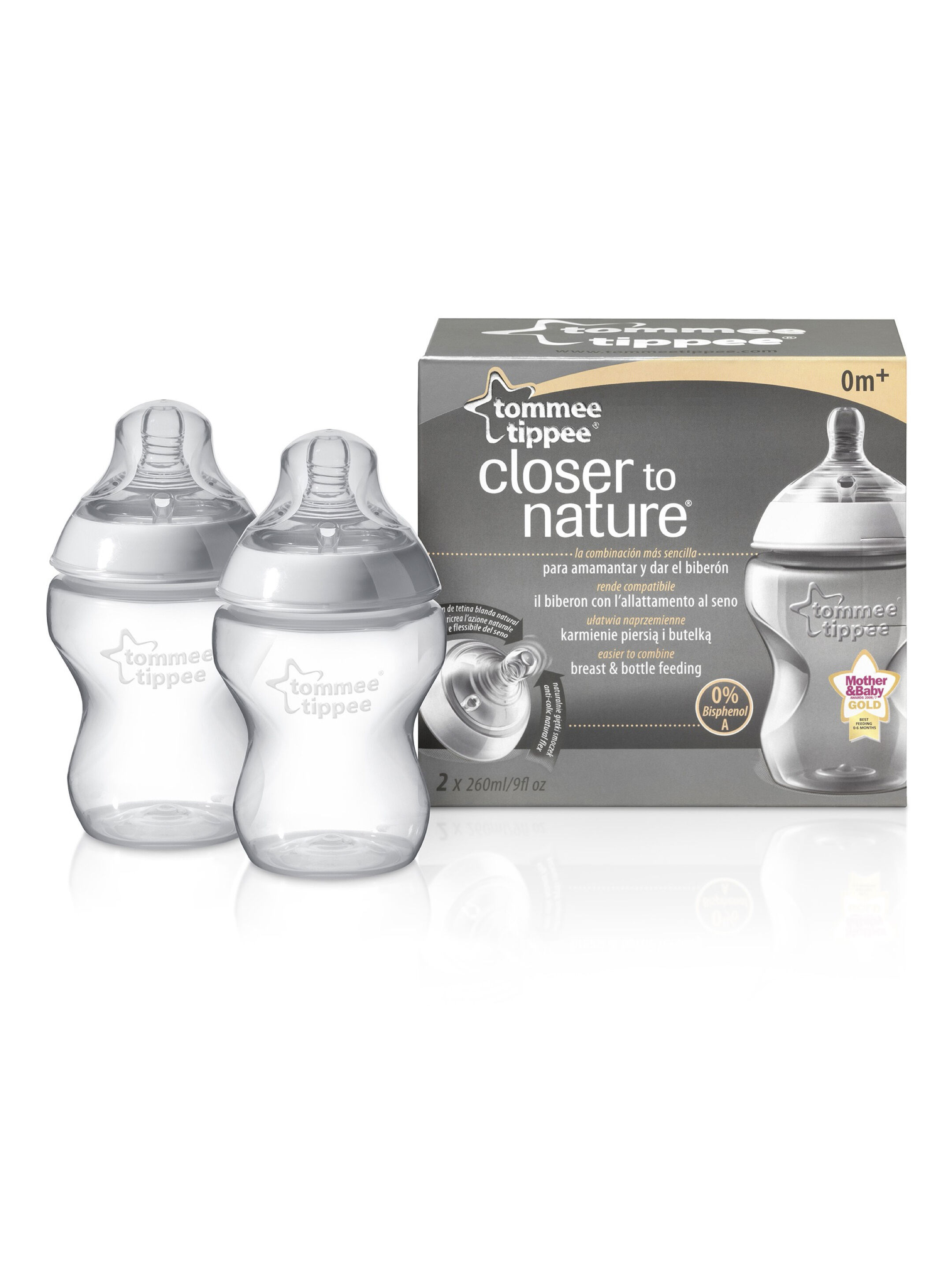 Tommee Tippee Plast Feed Bottle 260mlx2 image number 1