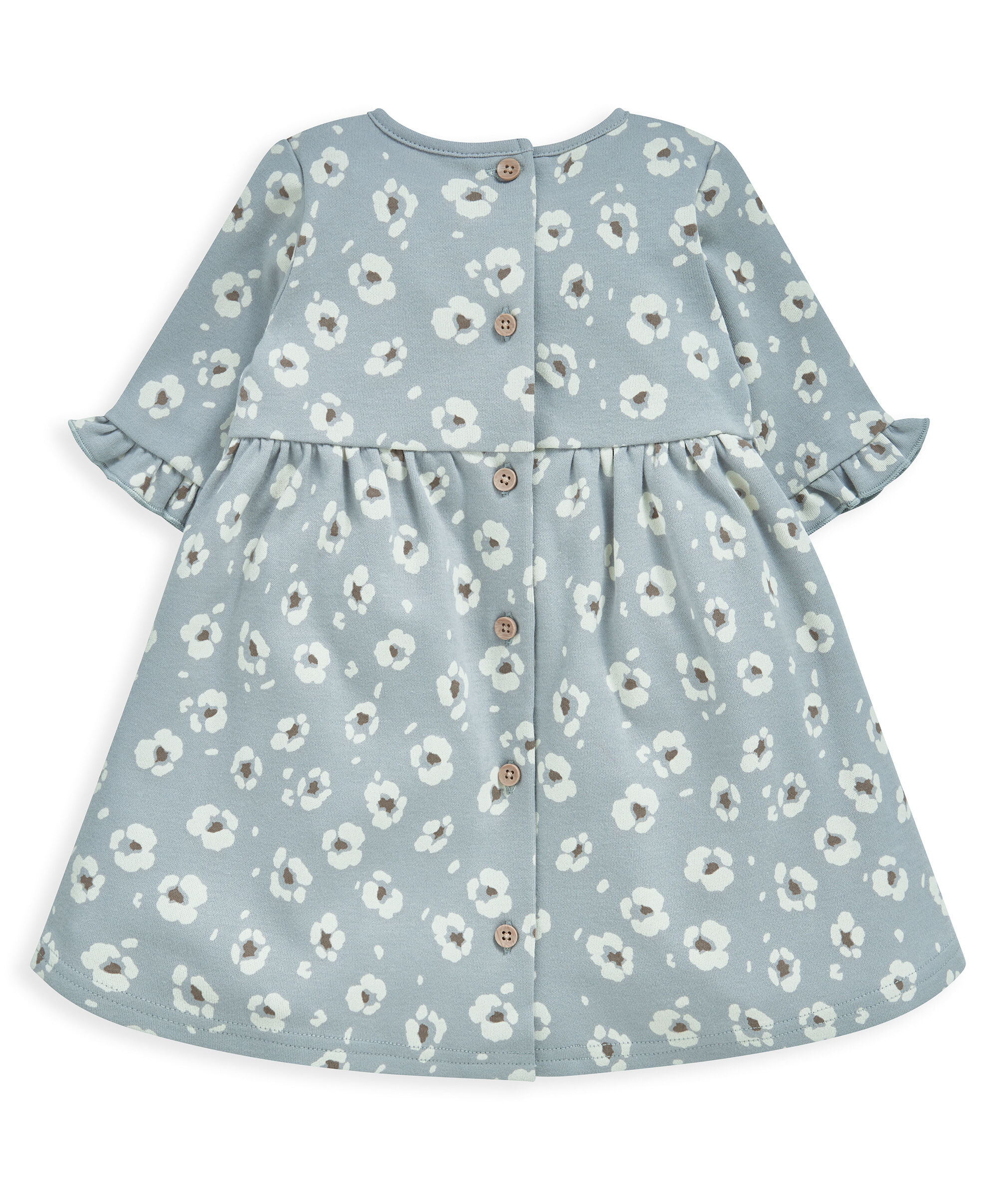 Flute Sleeve Print Dress image number 2