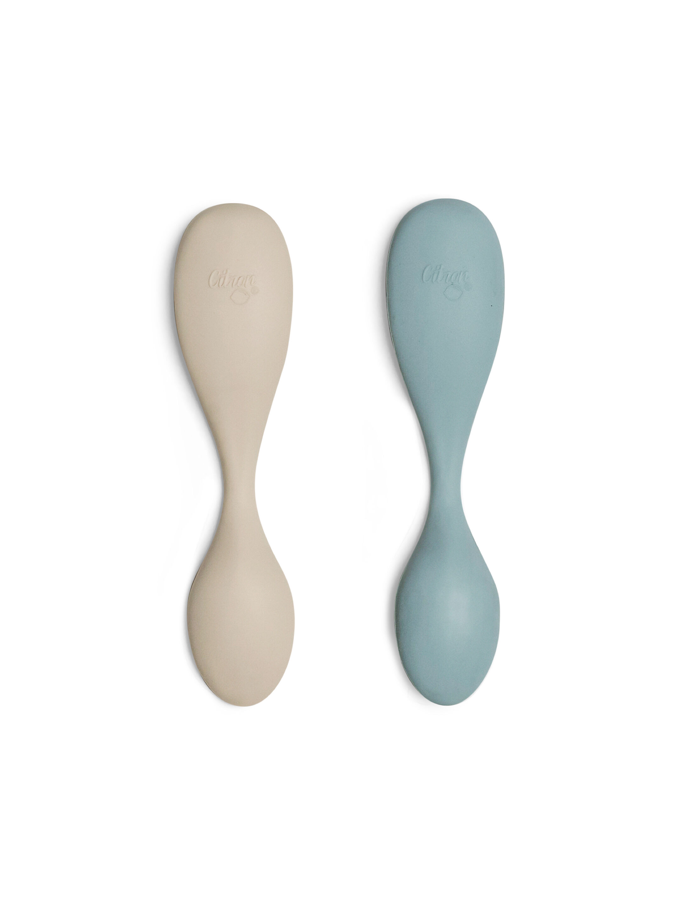 Citron Silicone Feeding Spoons Set of 2 Short - Vehicles image number 2