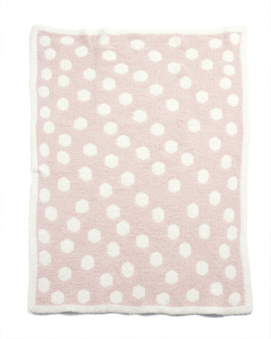 Chenille Knitted Blanket - Pink image number 3