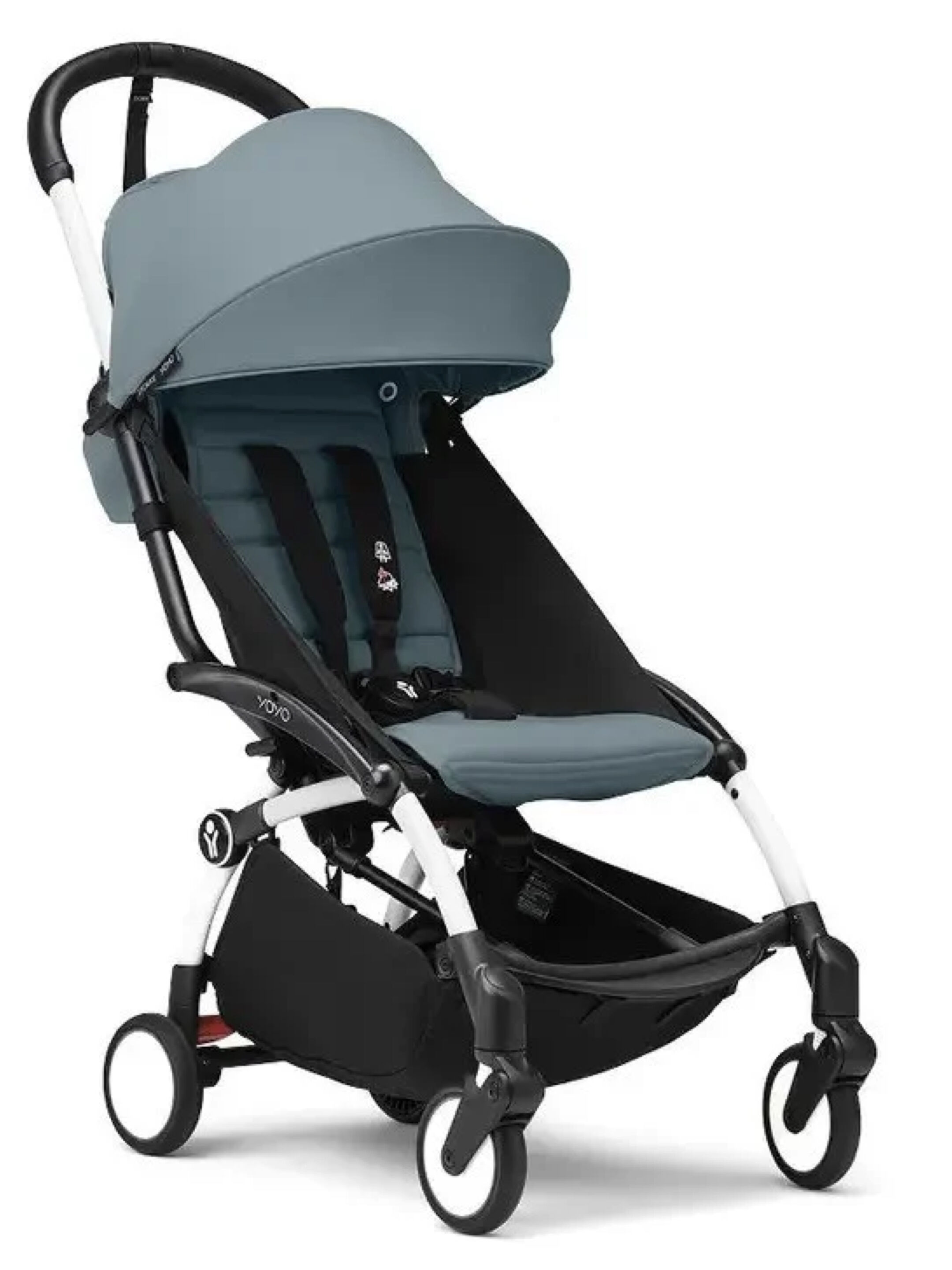 Stokke YOYO3 White Frame with 6+ Color Pack Aqua (2 Pieces) image number 1