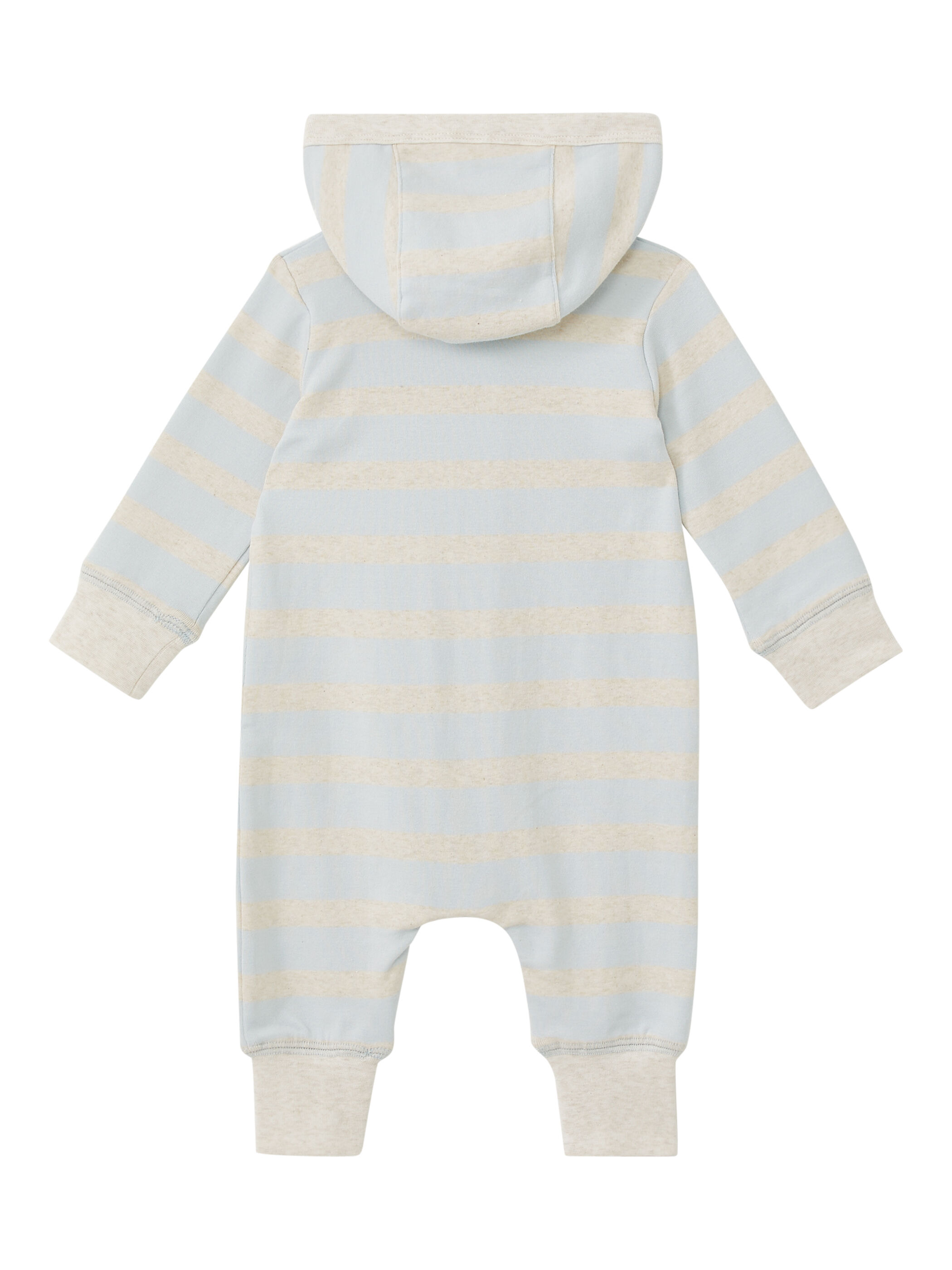 Stripe Hooded Zip Romper image number 2