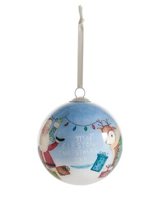 My First Christmas 2019 Bauble - Blue
