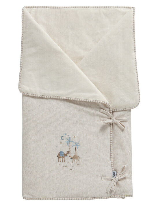 Snuggle Me Blanket Camel Blue image number 1