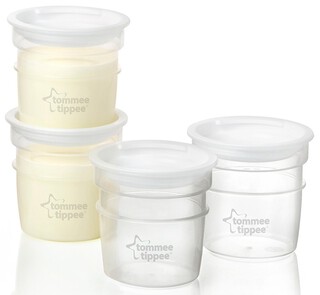 Tommee Tippee - Closer to Nature 4x Milk Storage Pots