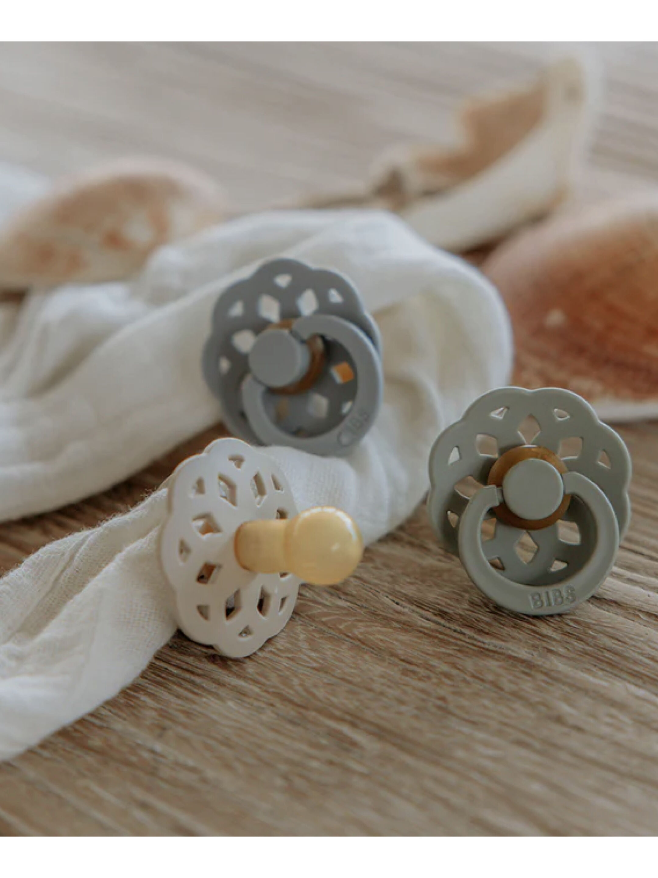 Bibs Boheme 2 Pack S1 - Ivory/Sage (0+ months) image number 4