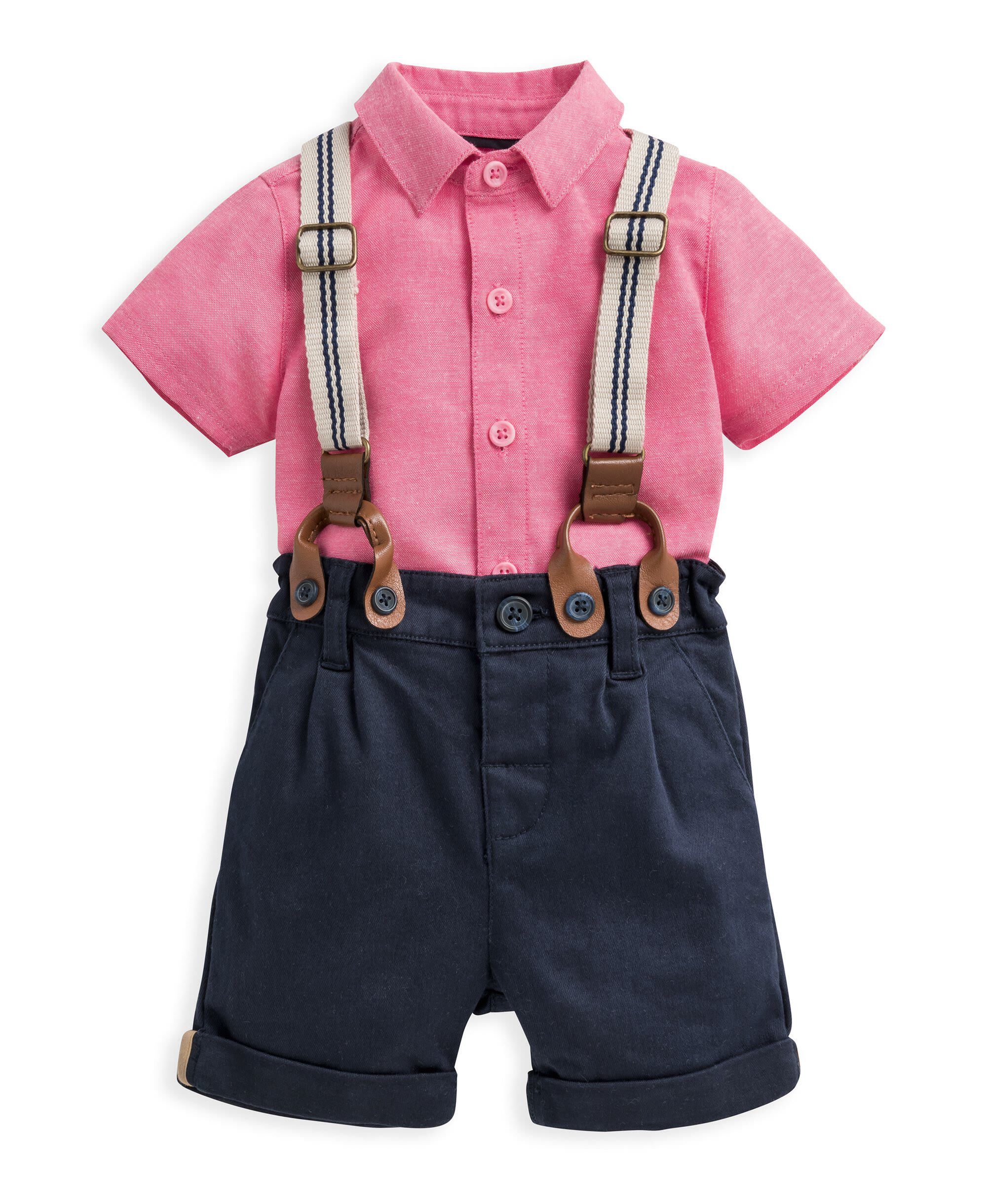 3 Piece Shirt, Shorts & Braces Set image number 1