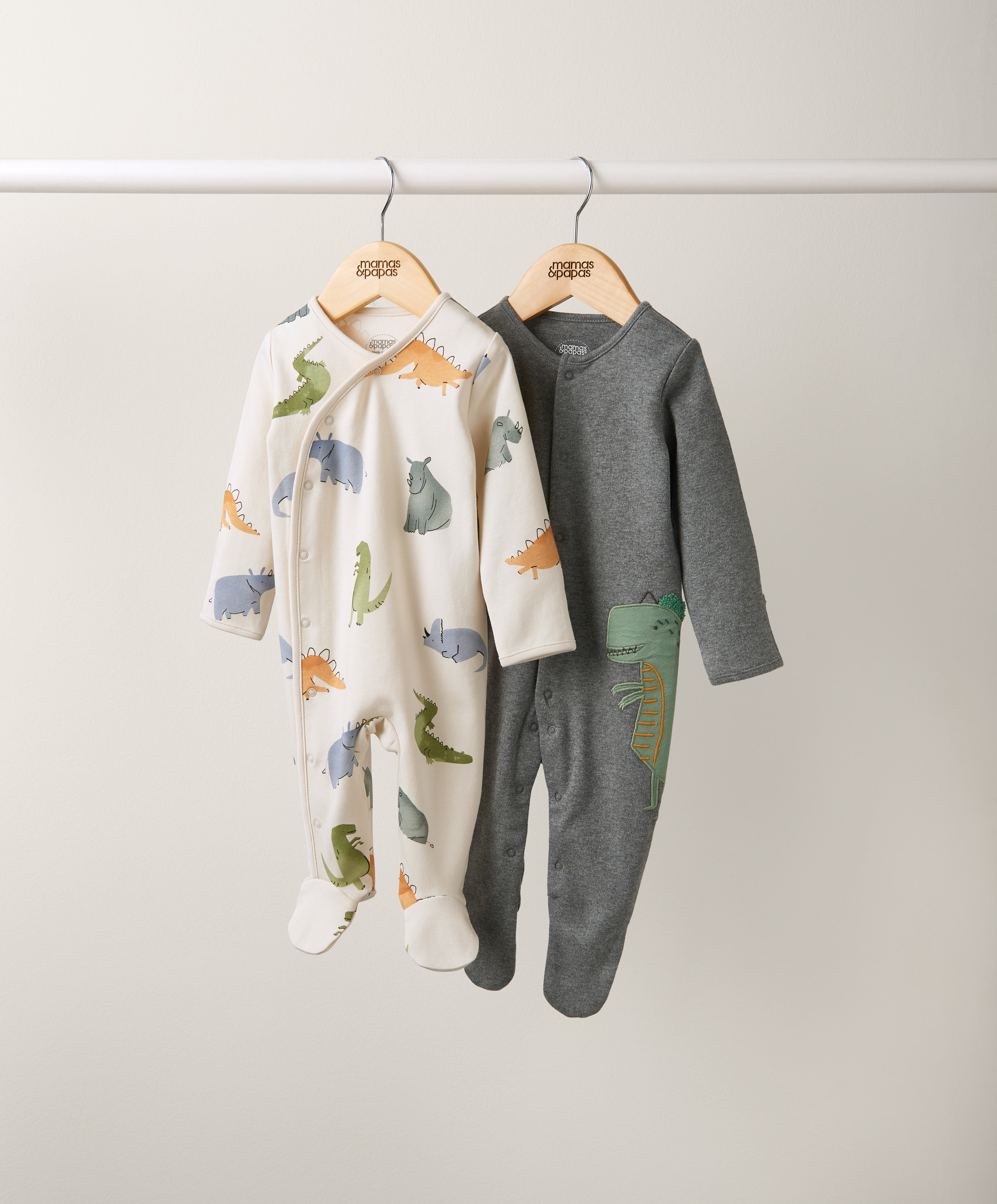 2 Pack Dino Sleepsuits image number 3