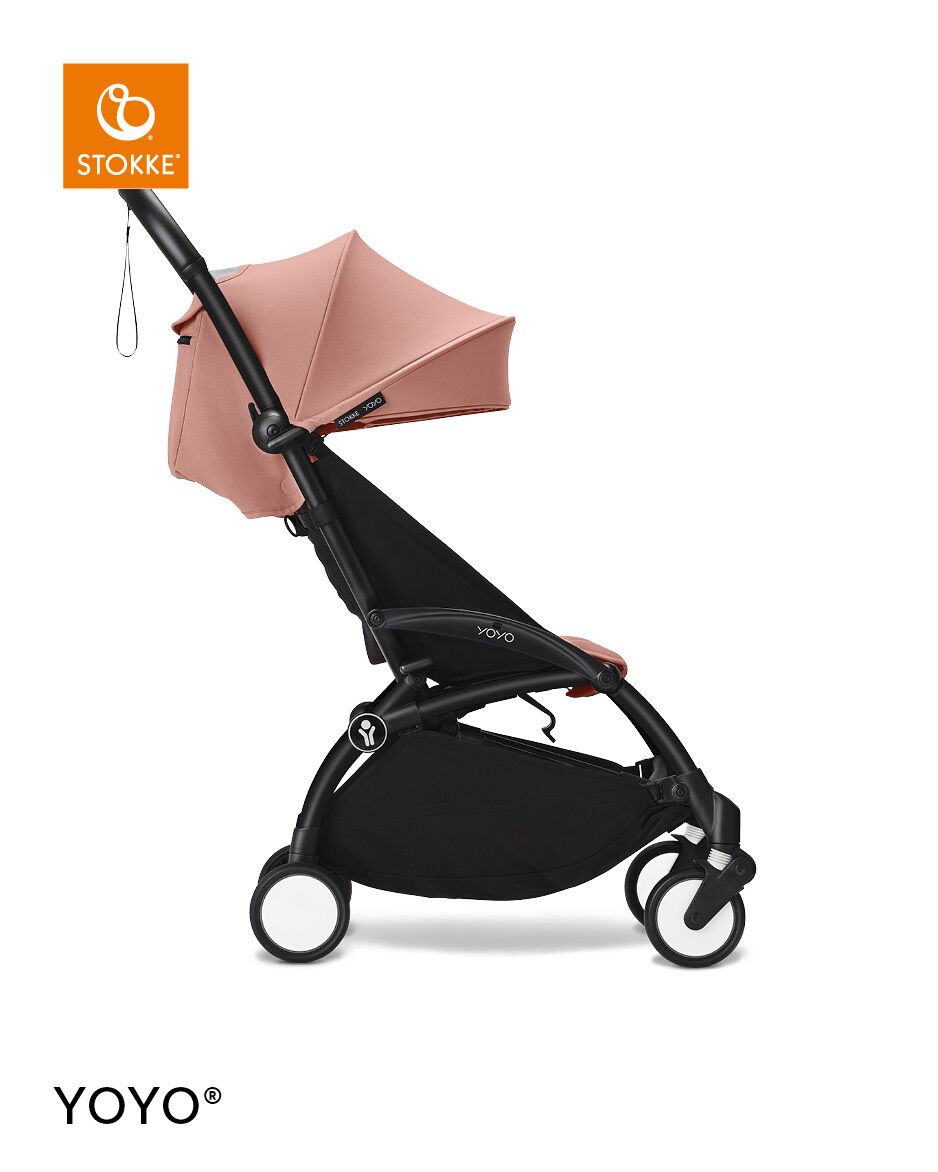 Stokke YOYO3 Black Frame with 6+ Color Pack - Ginger & Cup Holder (3 Pieces) image number 1