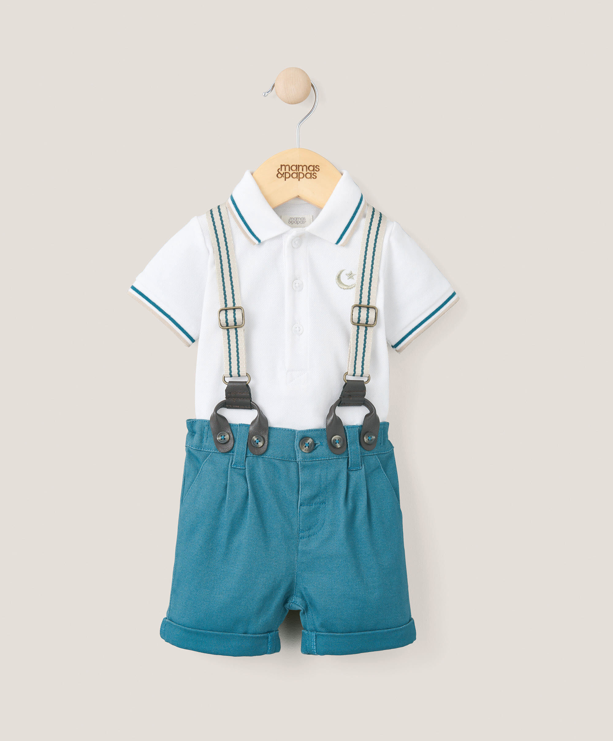 Short & Braces Set (Set of 3) - Blue
