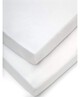Cotbed Fitted Sheets (Pack of 2) - White image number 1
