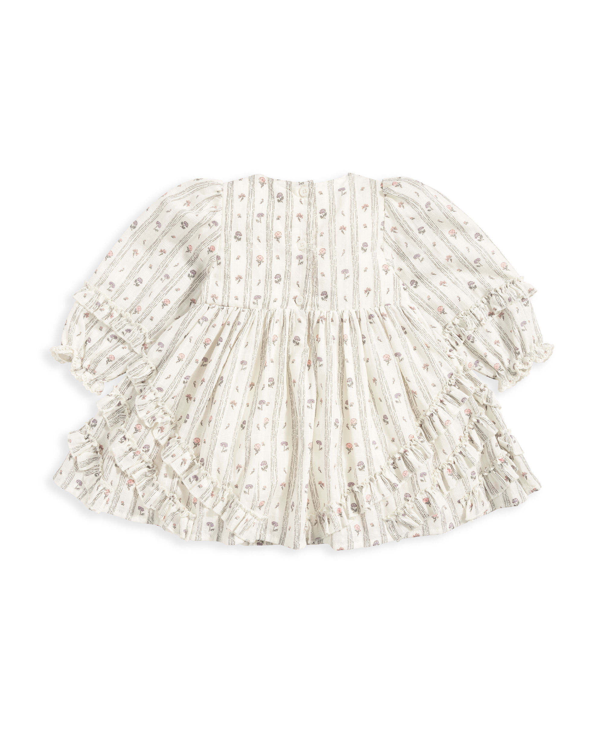 Long Sleeve Ruffle Dress - Floral image number 3