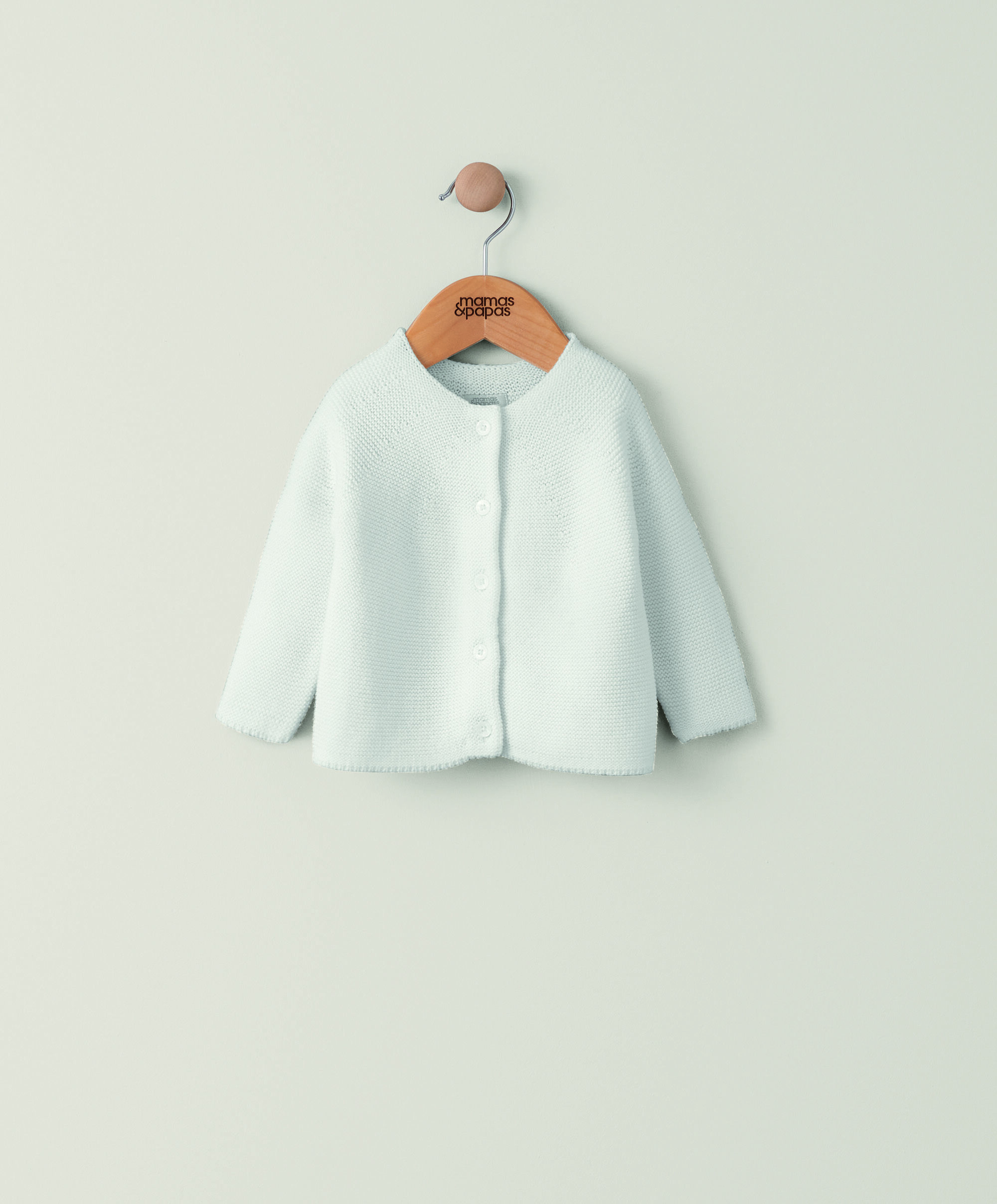 Off White Fine Knit Cardigan image number 1