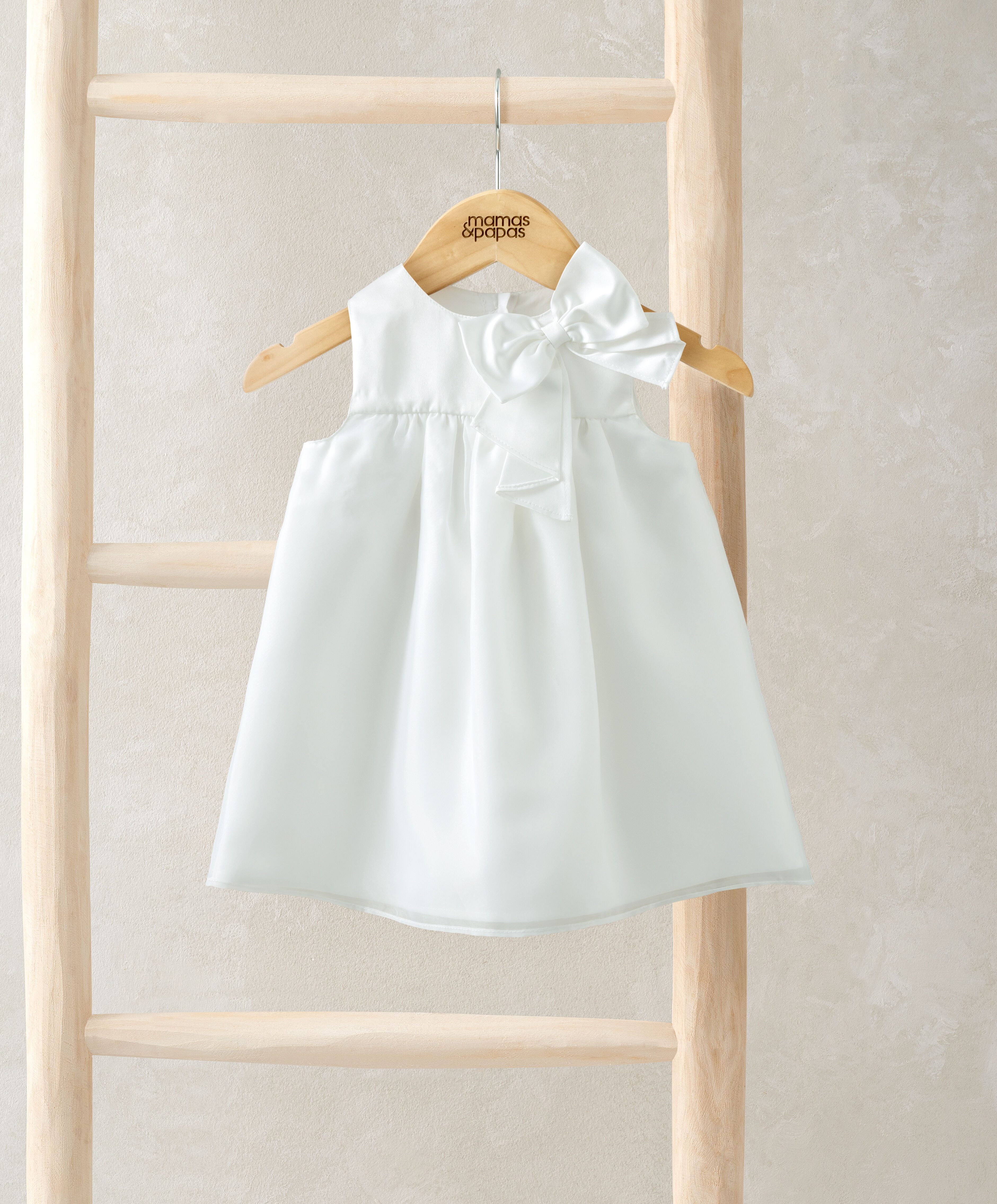 White Organza Bow Dress image number 1