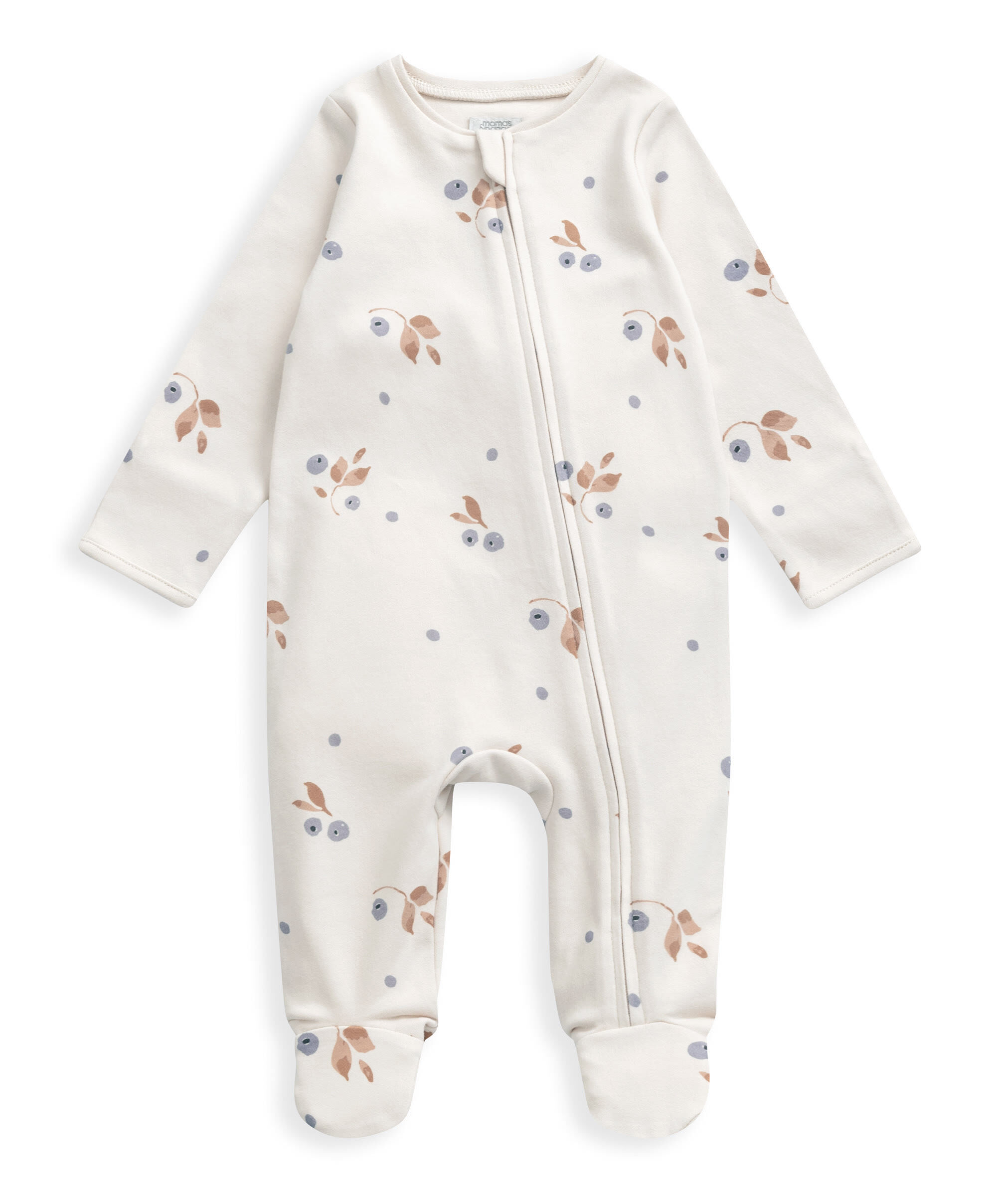 Berry Floral Print Zip All In One image number 2