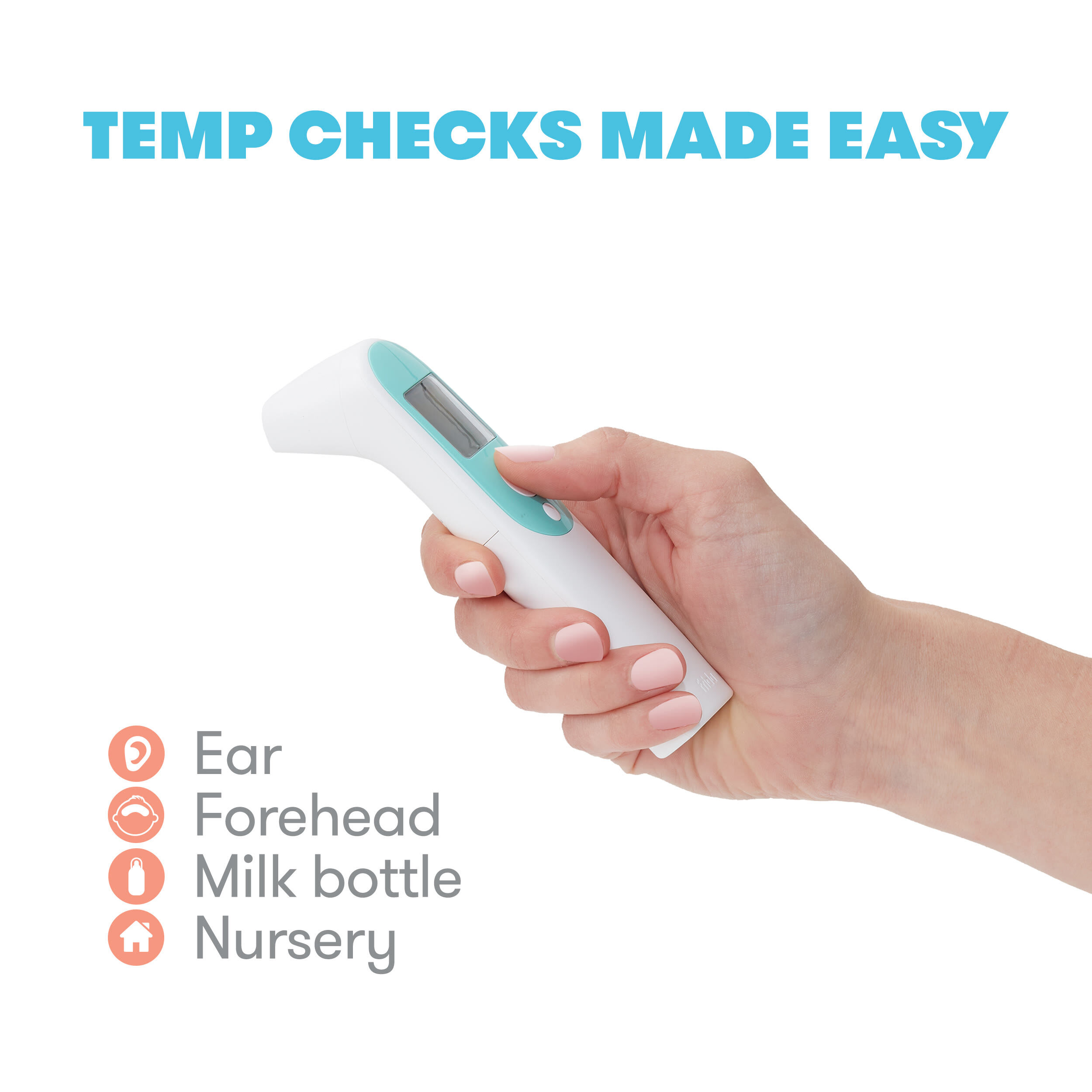 3-in-1 Ear, Forehead + Touchless Infrared Thermometer (AAAX2 Battery) image number 3