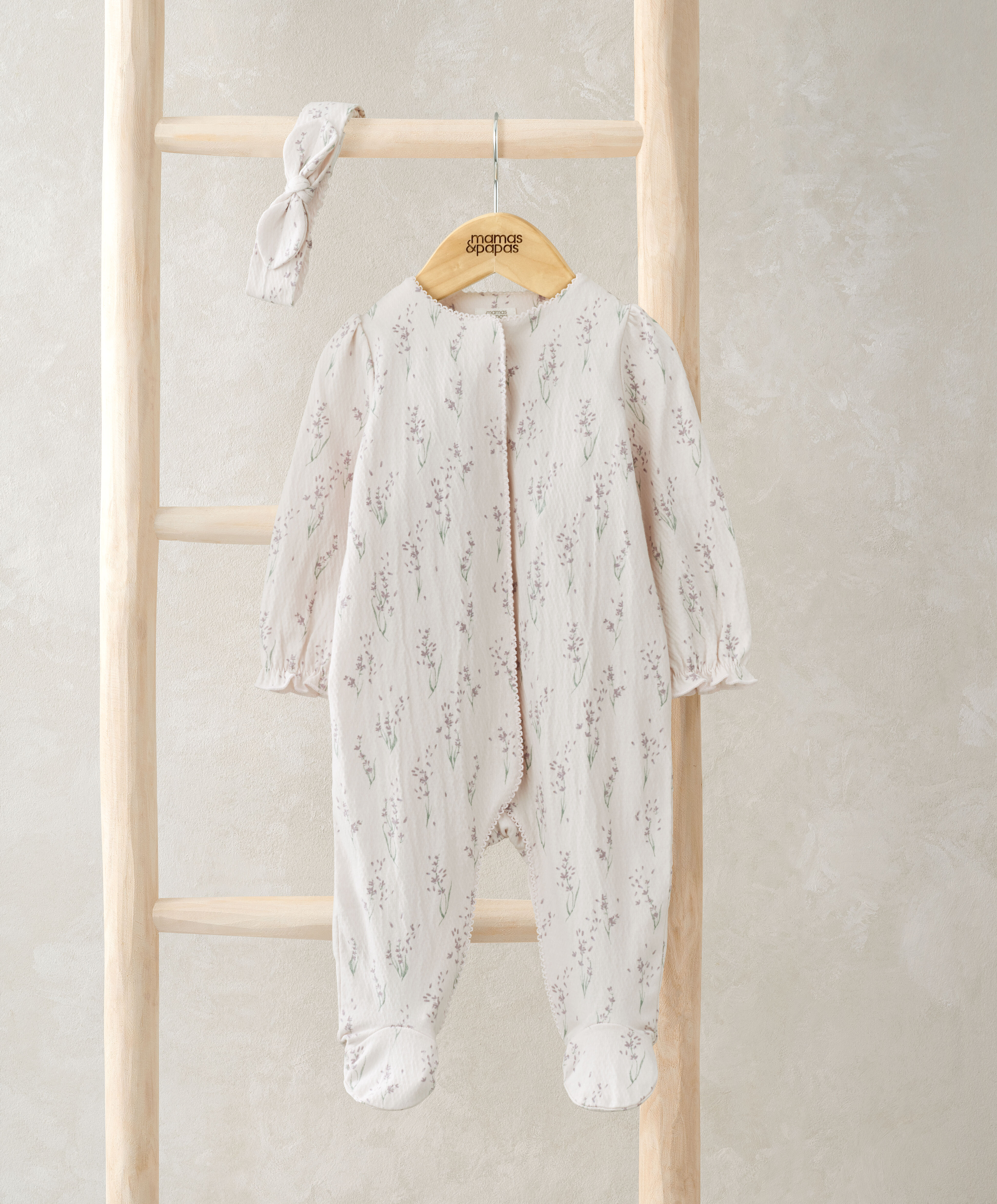 2 Piece Lavender All-In-One & Headband image number 1