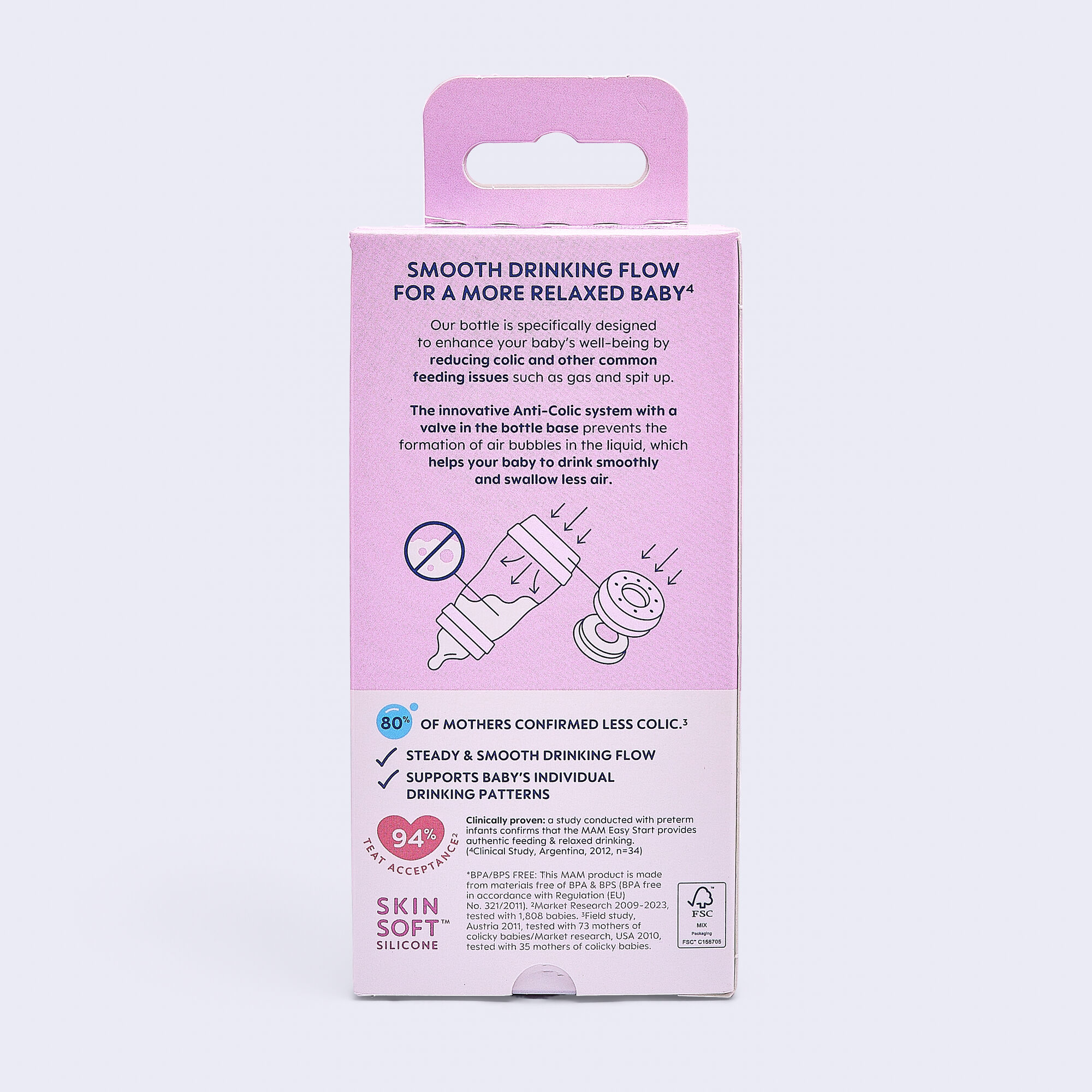 Mam Baby Easy Start Anticolic Silicone Bottle - 0 M+ | Sealife Blue - 160 Ml -  Pack of 1 image number 6