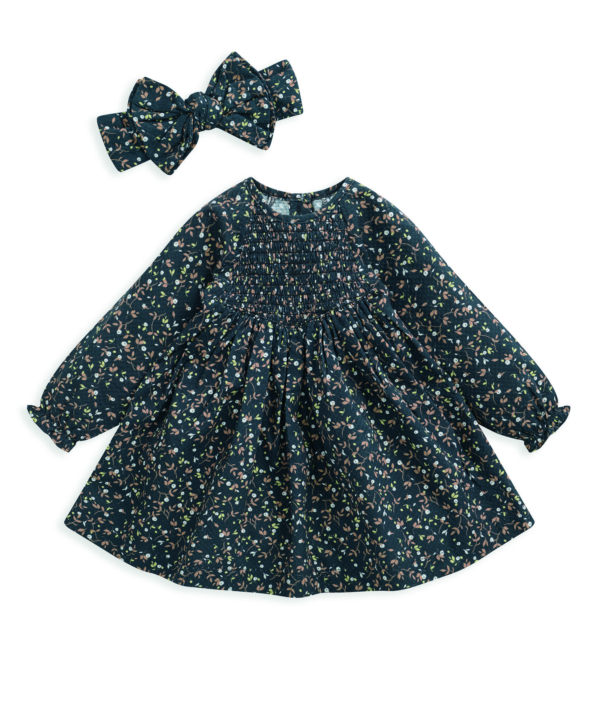 2 piece Berry Print Dress & Headband image number 3