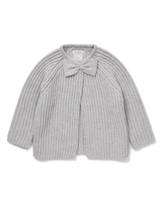 Knitted Bow Cardigan image number 1