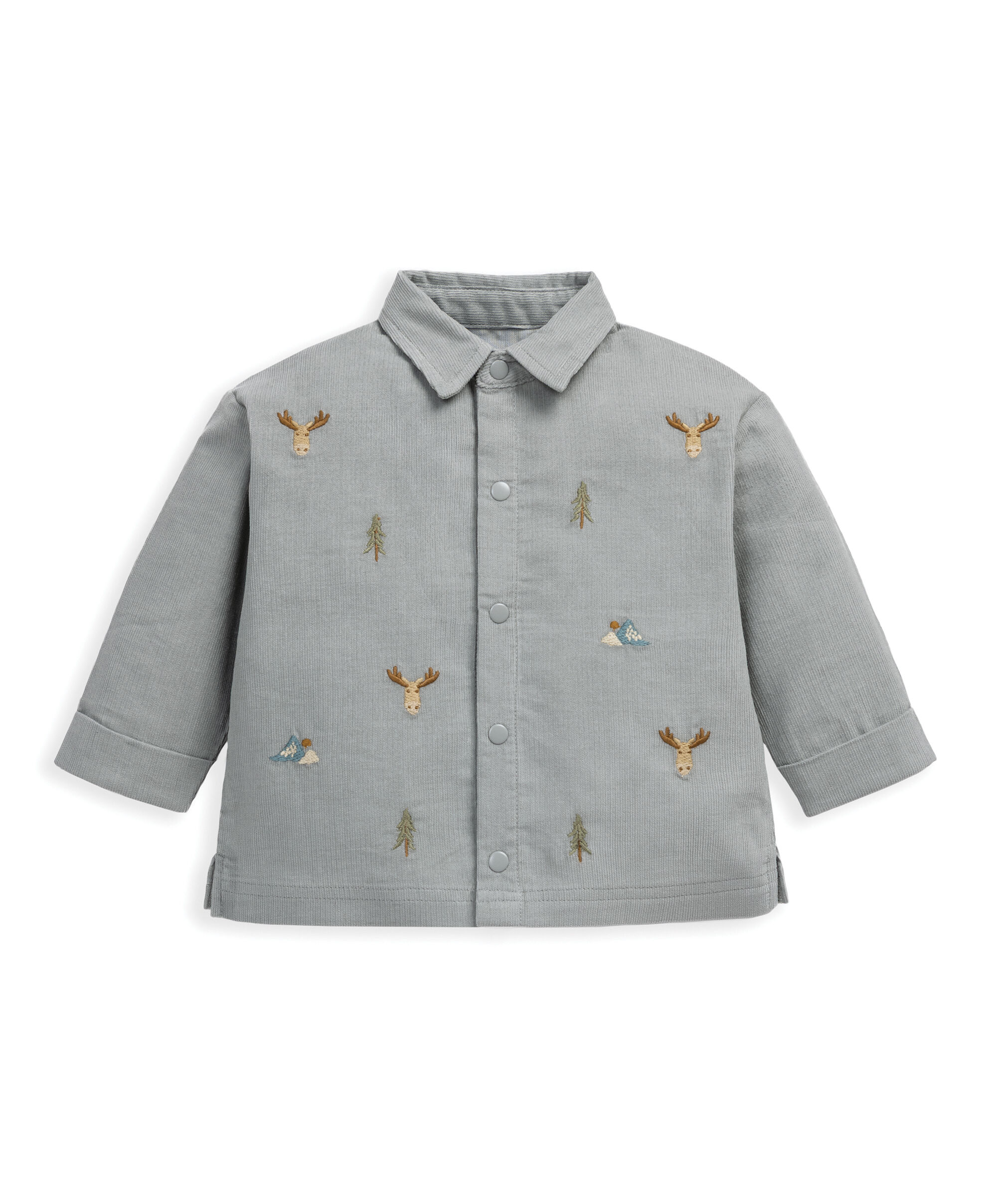 Cord Shirt & T-shirt Outfit Set image number 4