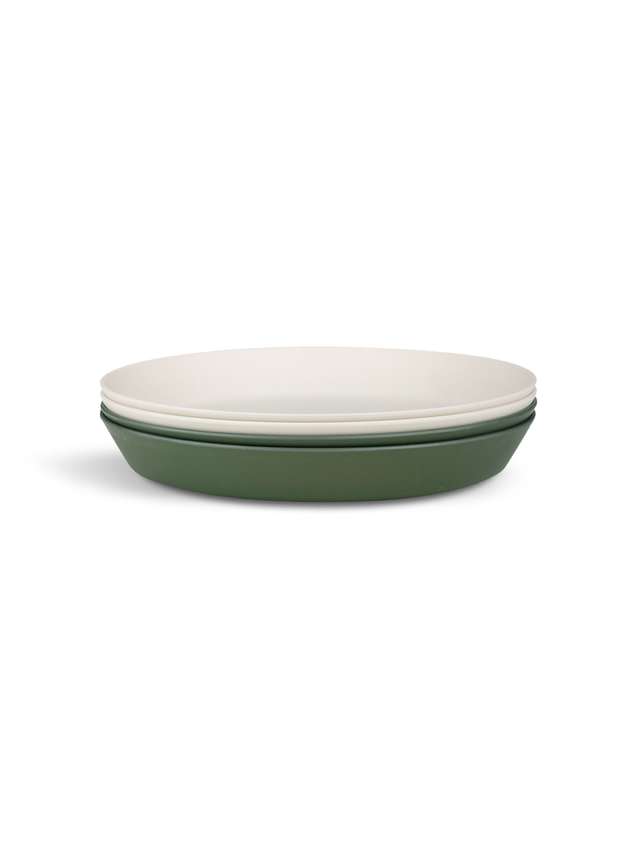 Citron Bio Based Plate Set of 4 - Green/Cream image number 3