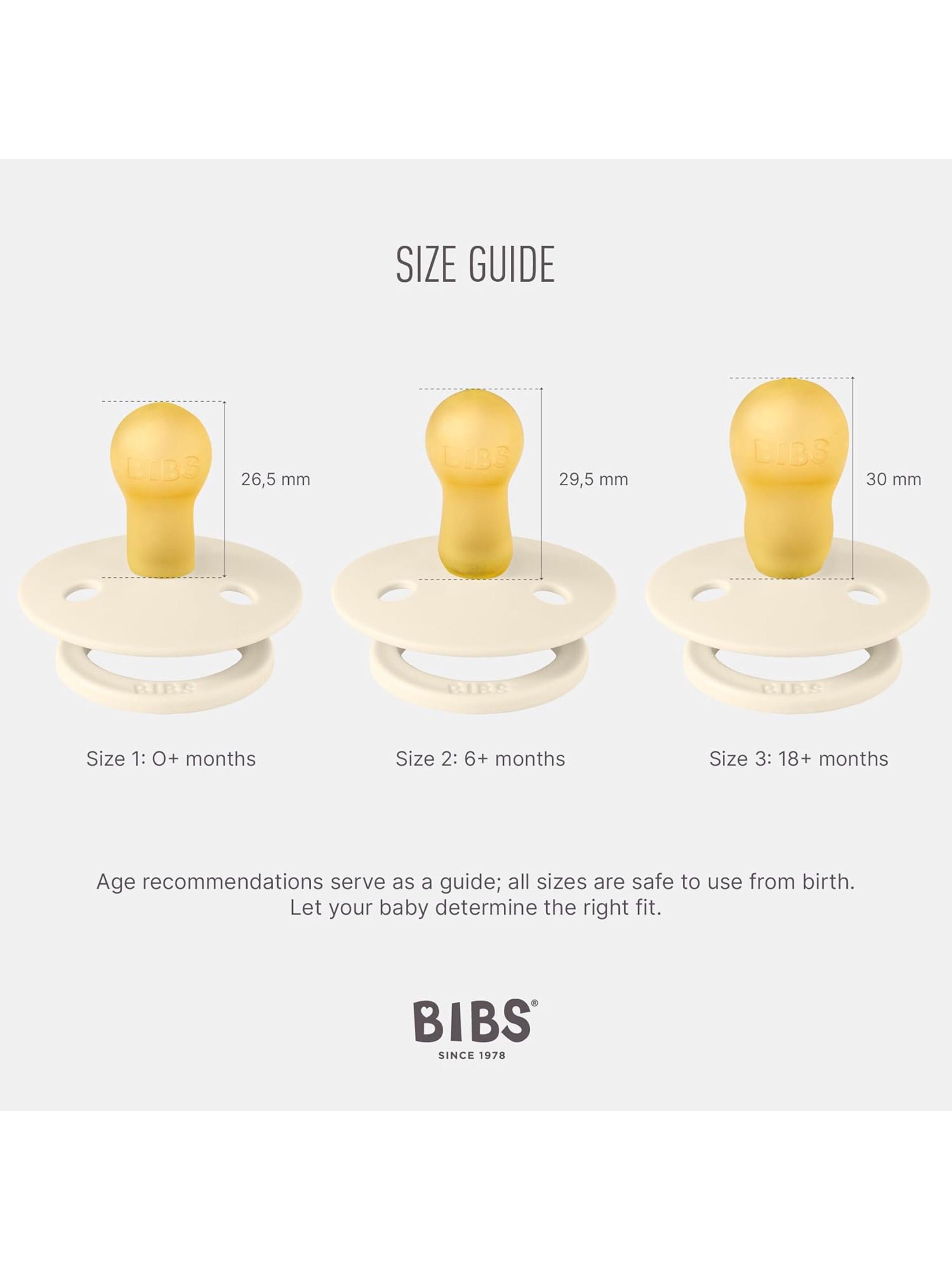 BIBS Pacifier Studio Colour 2 PACK Noor Latex Size 2 Ivory Gold image number 5