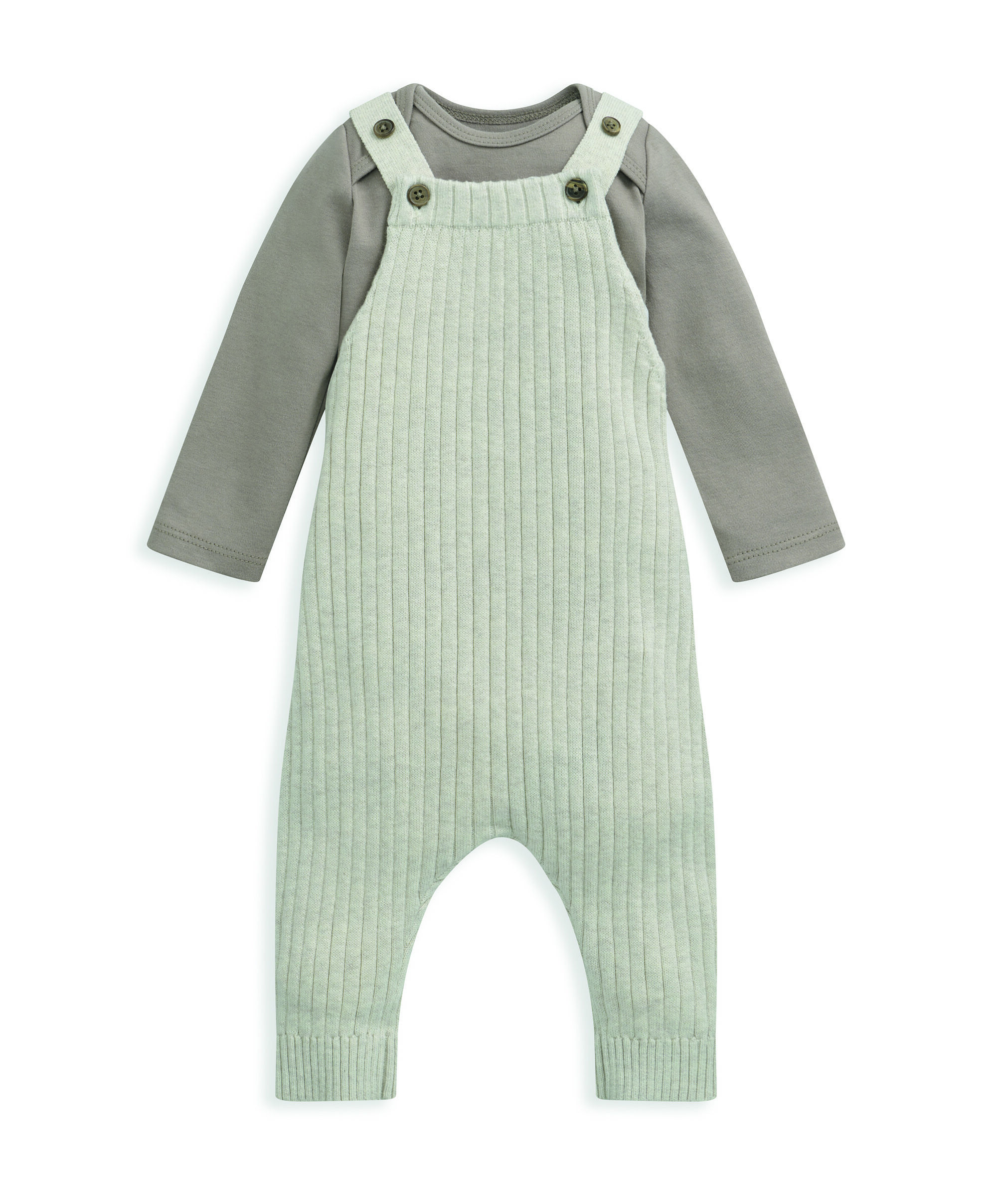 2 piece Knit Dungaree Set image number 2