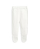 White Frill Knitted Top & Leggings Set image number 5