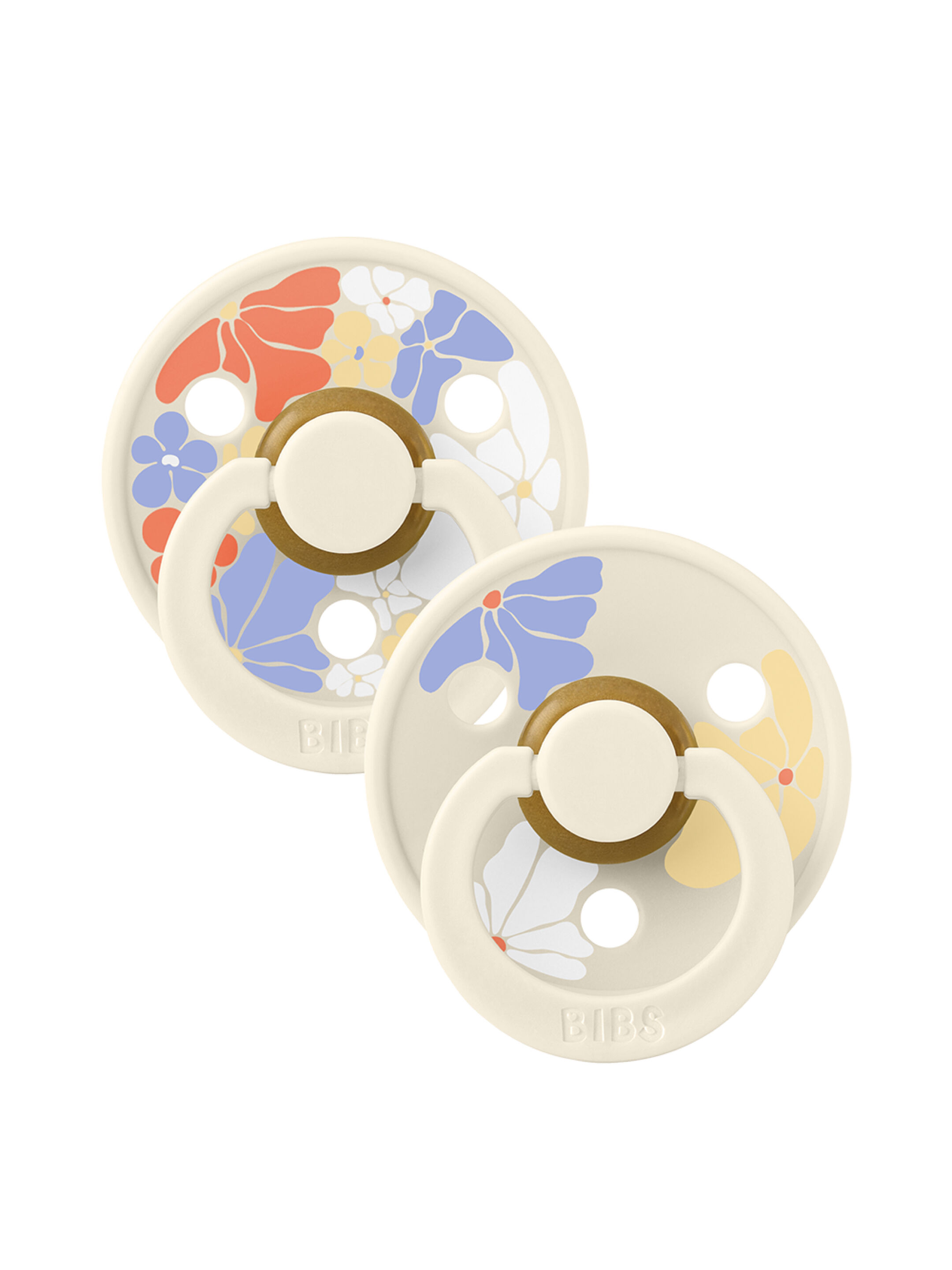 Bibs 2 Pack Colour Morning Bloom Latex S2 - Ivory Mix (6+ months) image number 1
