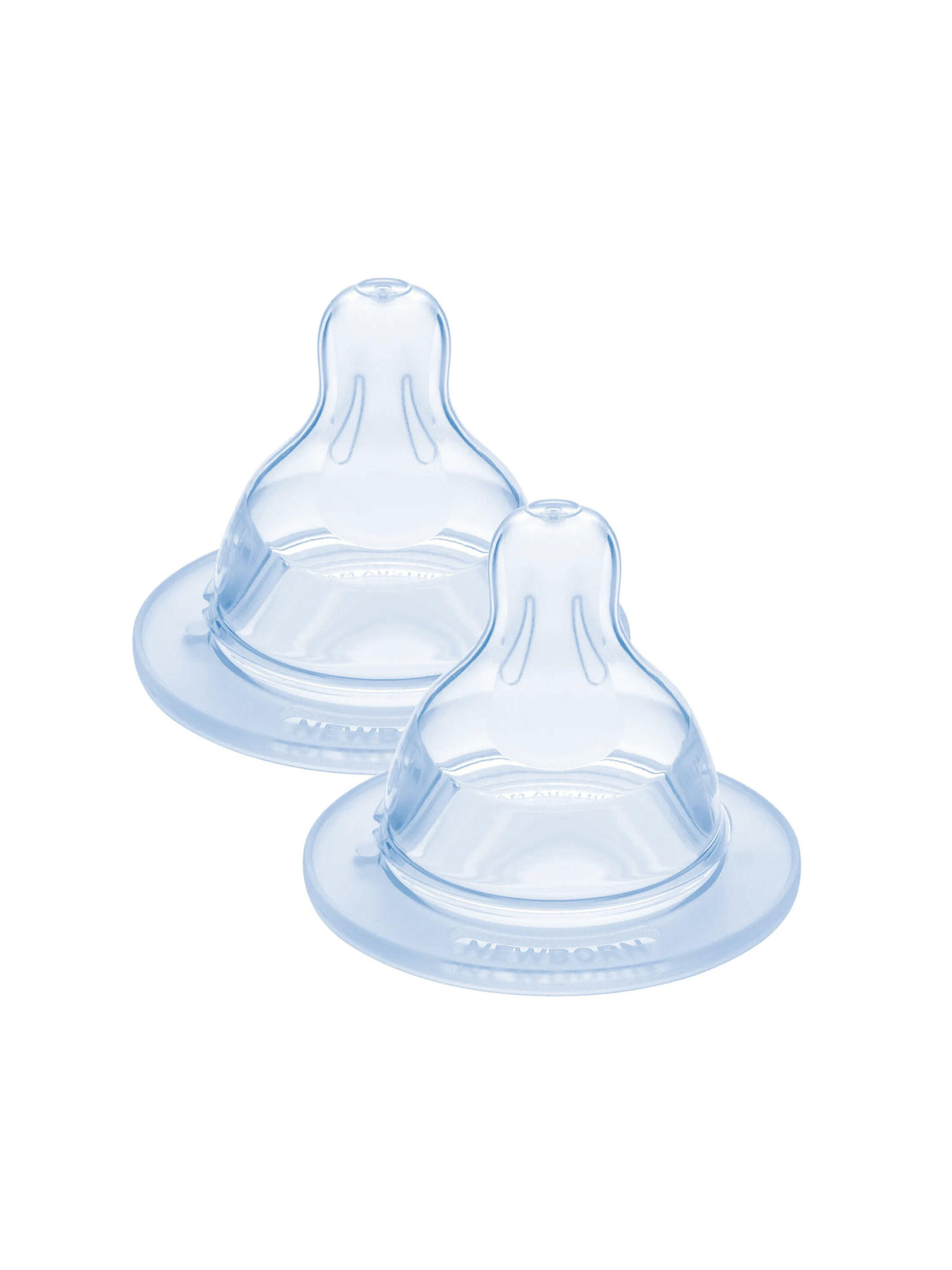 Mam Baby Teat Size 1 Silicone Teat/Spout - 0 M+ | Clear  Clear  - Pack of 2 image number 1