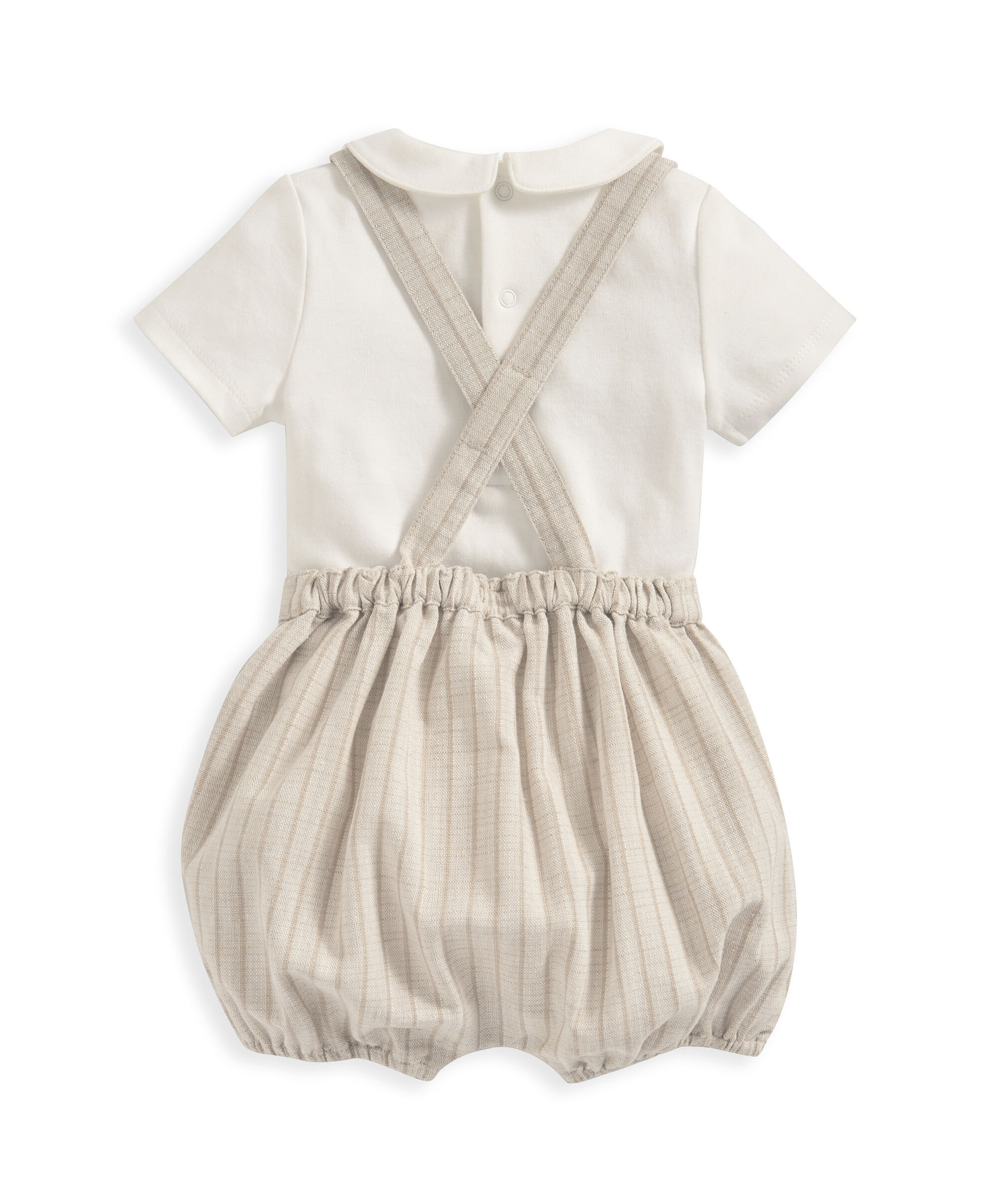 Stripe Dungaree and Bodysuit - 2 Piece Set image number 5