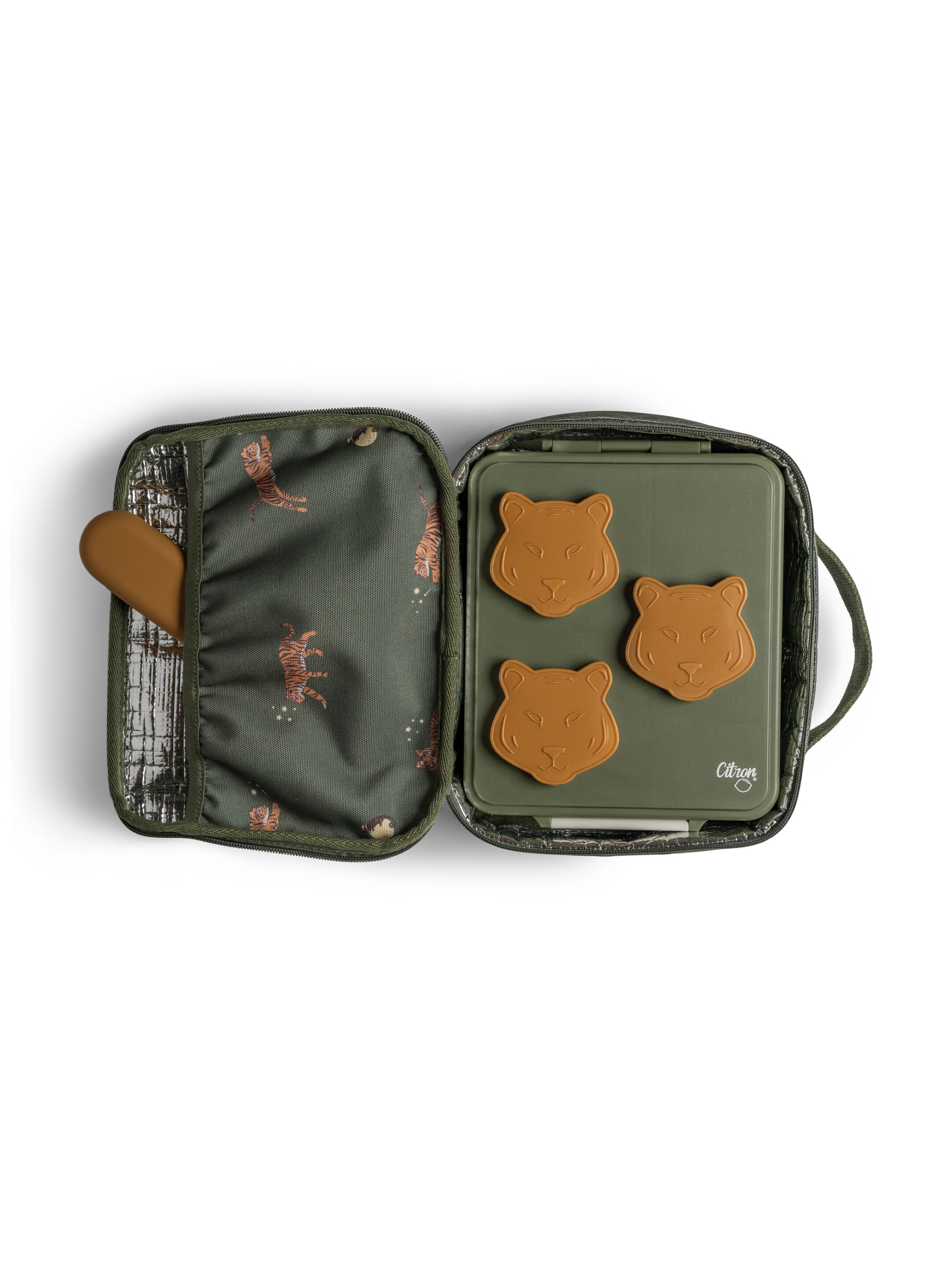 Citron Insulated Square Lunchbag Tiger image number 6