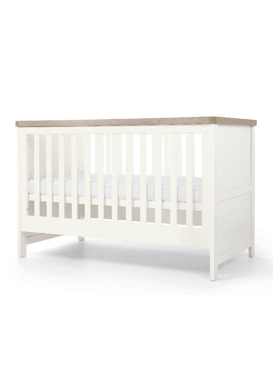Keswick Baby Cot Bed White Oak image number 2