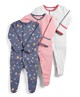 Space Sleepsuits - Pack of 3 image number 1