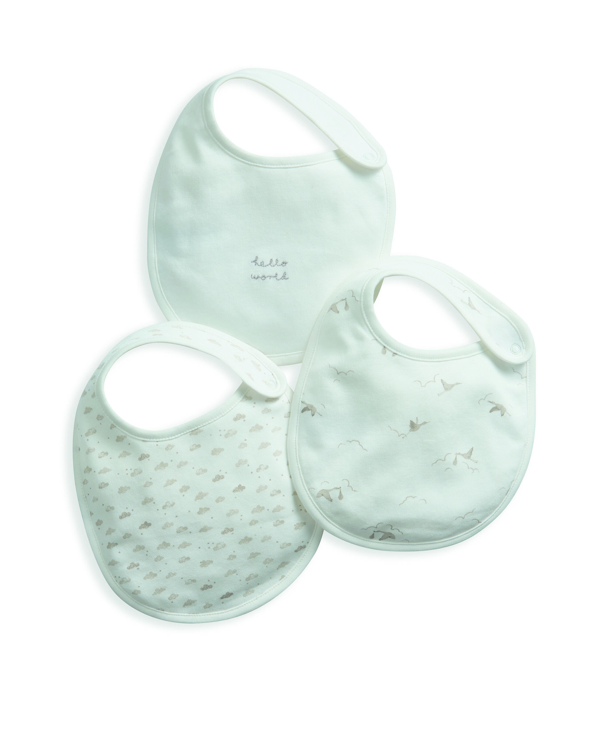 3 pack Stork Bibs image number 1