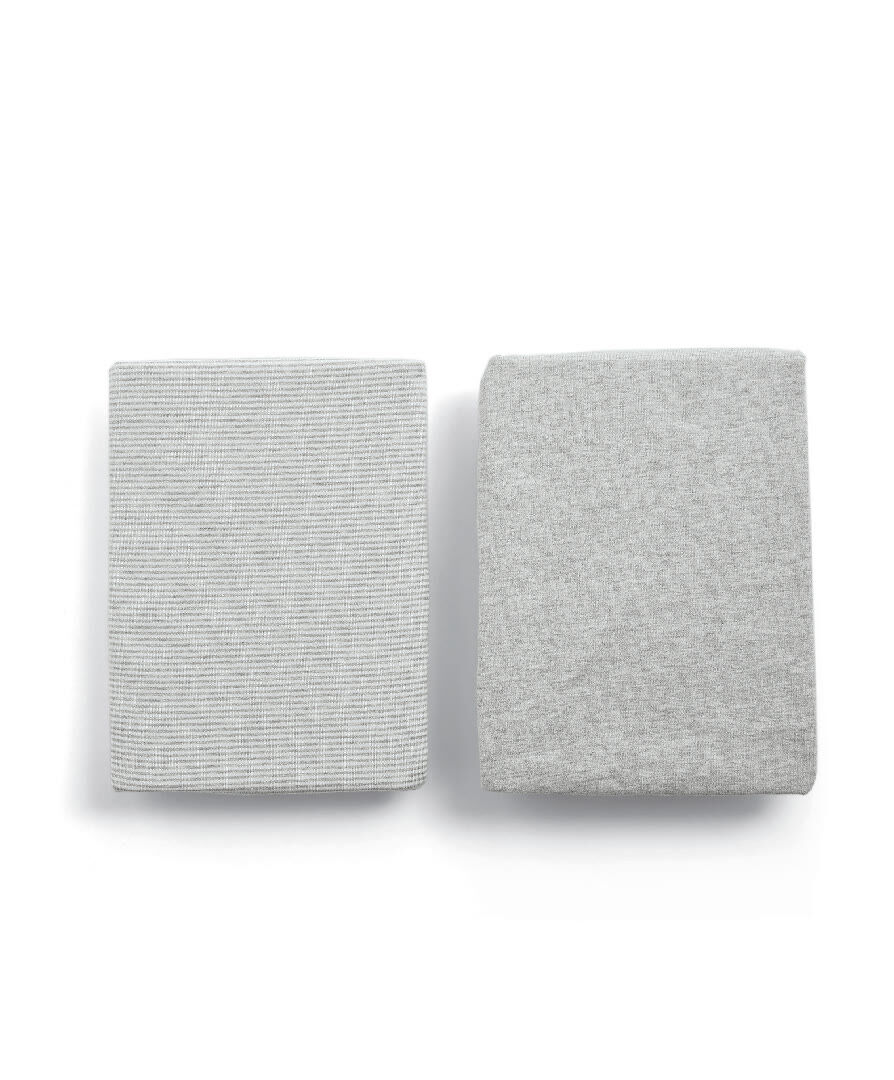 Lua Bedside Crib Sheets (2 Pack) - Stripe