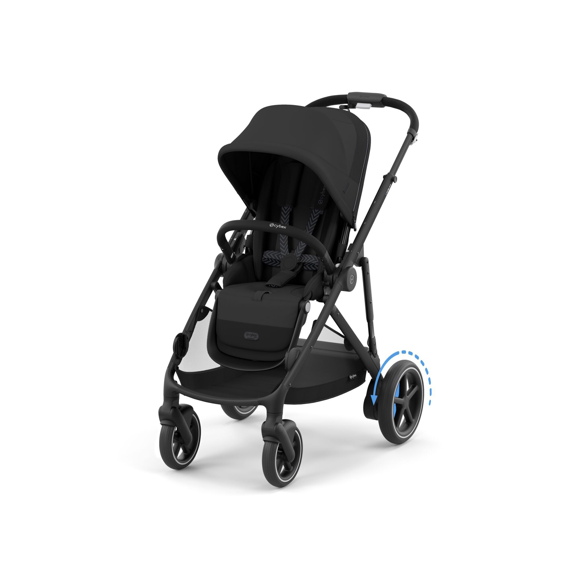 Cybex e-GAZELLE Stroller - Moon Black image number 1