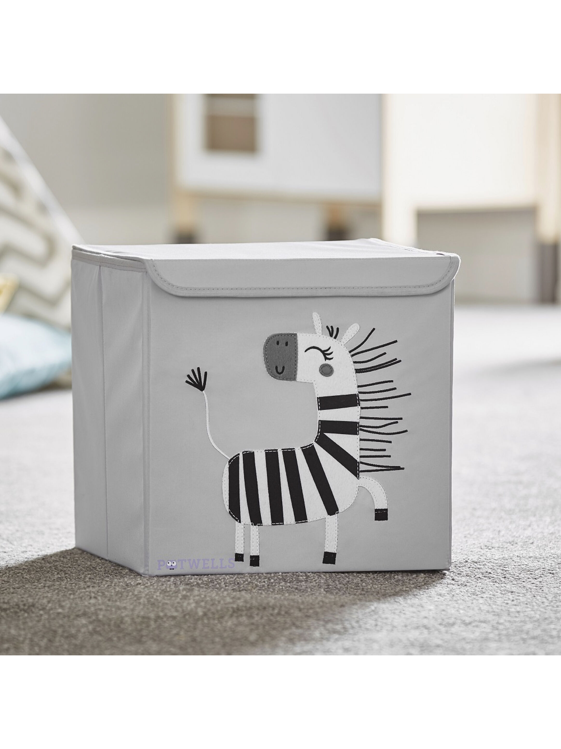 Potwells Children's Storage Box - Zebra image number 4