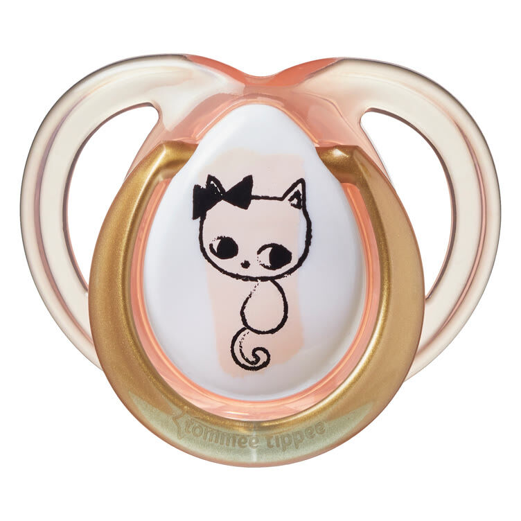 Tommee Tippee MODA Soother, (0-6 months), Pack of 2 -Girl image number 4
