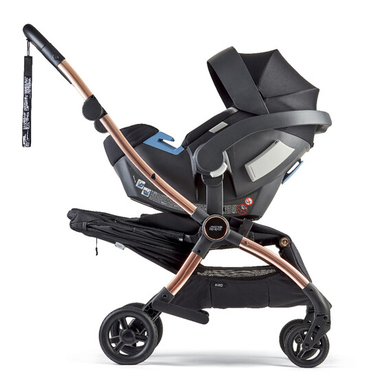 Airo Dusk with Rose Gold Frame Pushchair with Black Newborn Pack image number 7