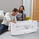 SnuzPod2 Bedside Crib 3 in 1 Eco-White with Mattress image number 6
