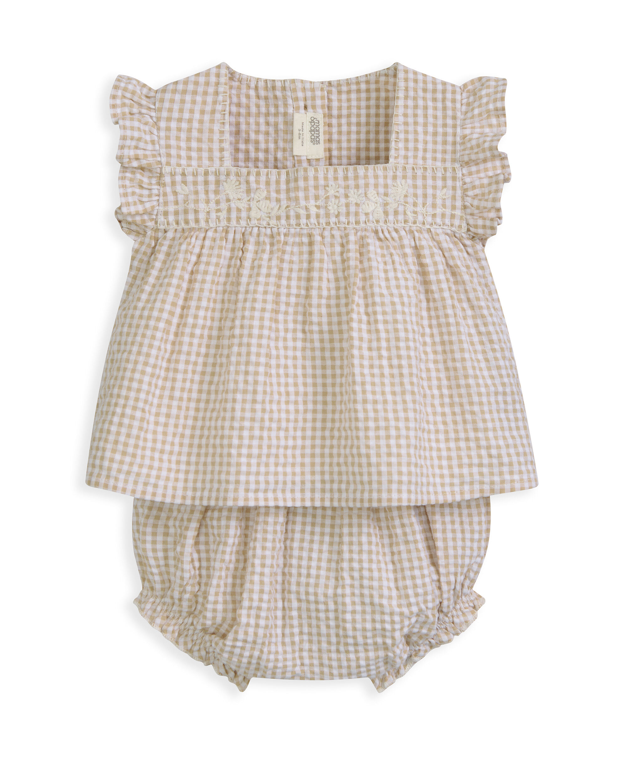 Pink Gingham Blouse & Bloomers image number 2