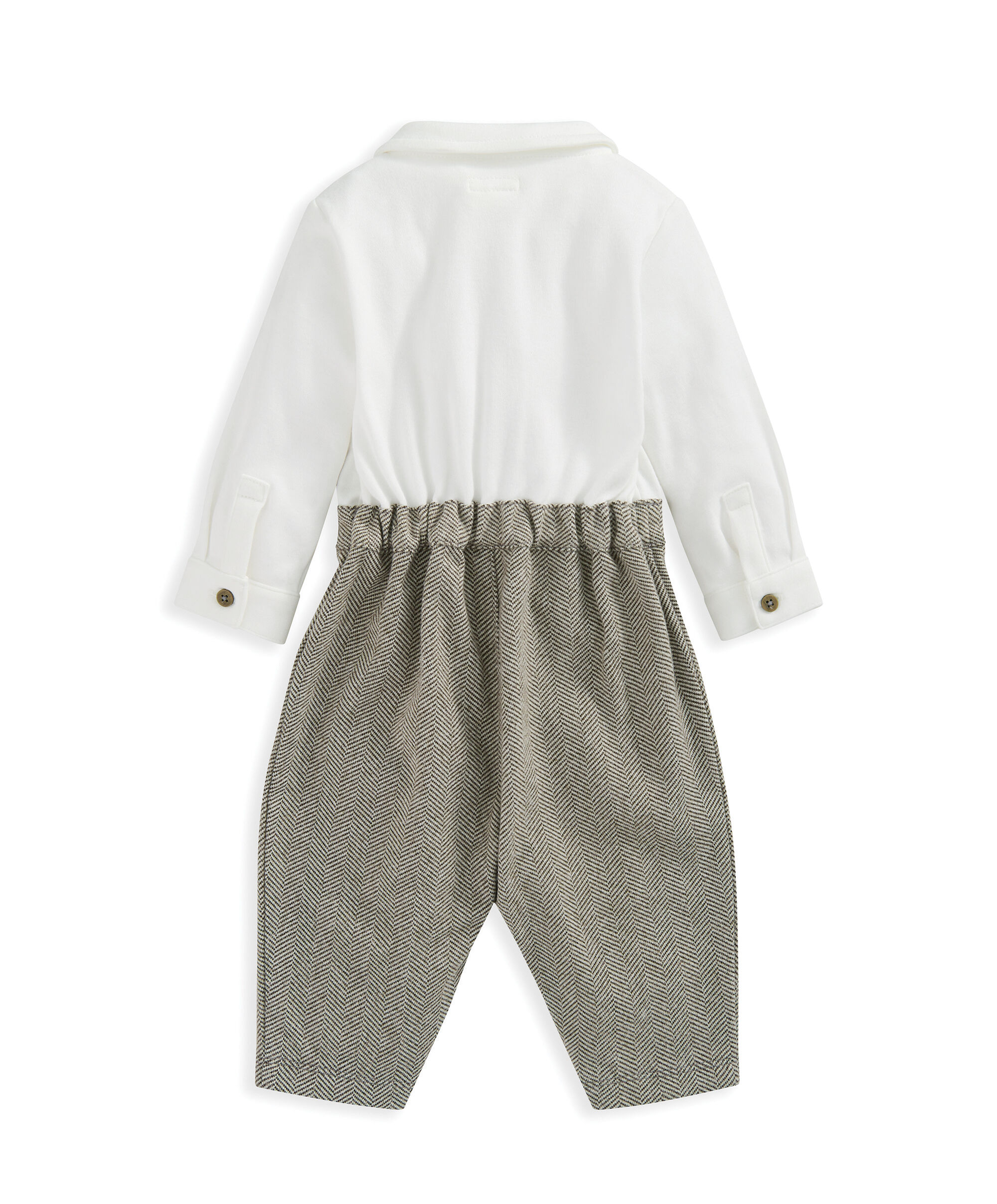 Herringbone Mock Romper image number 3