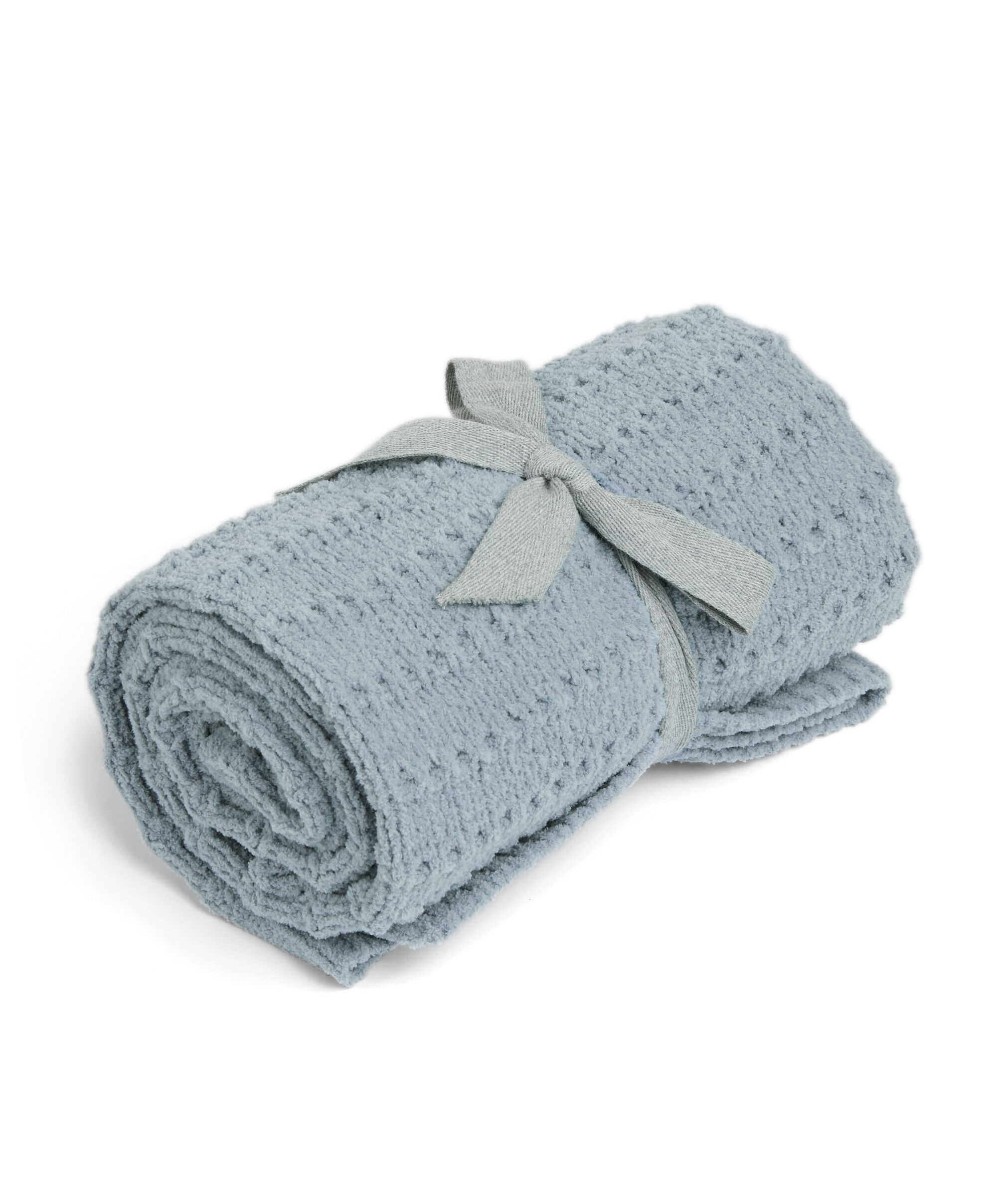 Chenille Blanket - Blue Stripe image number 1