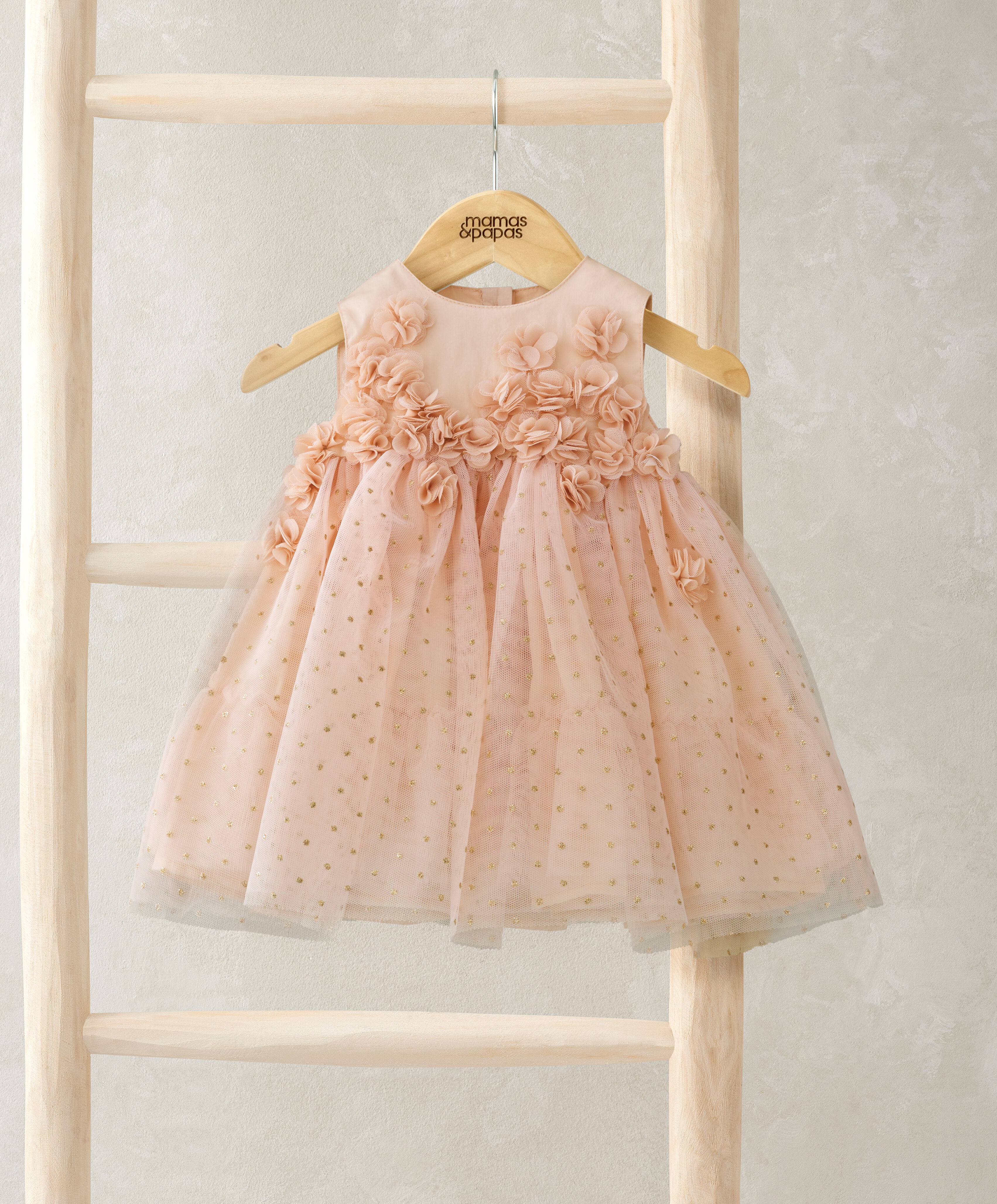 Pink 3D Flower Dress image number 1