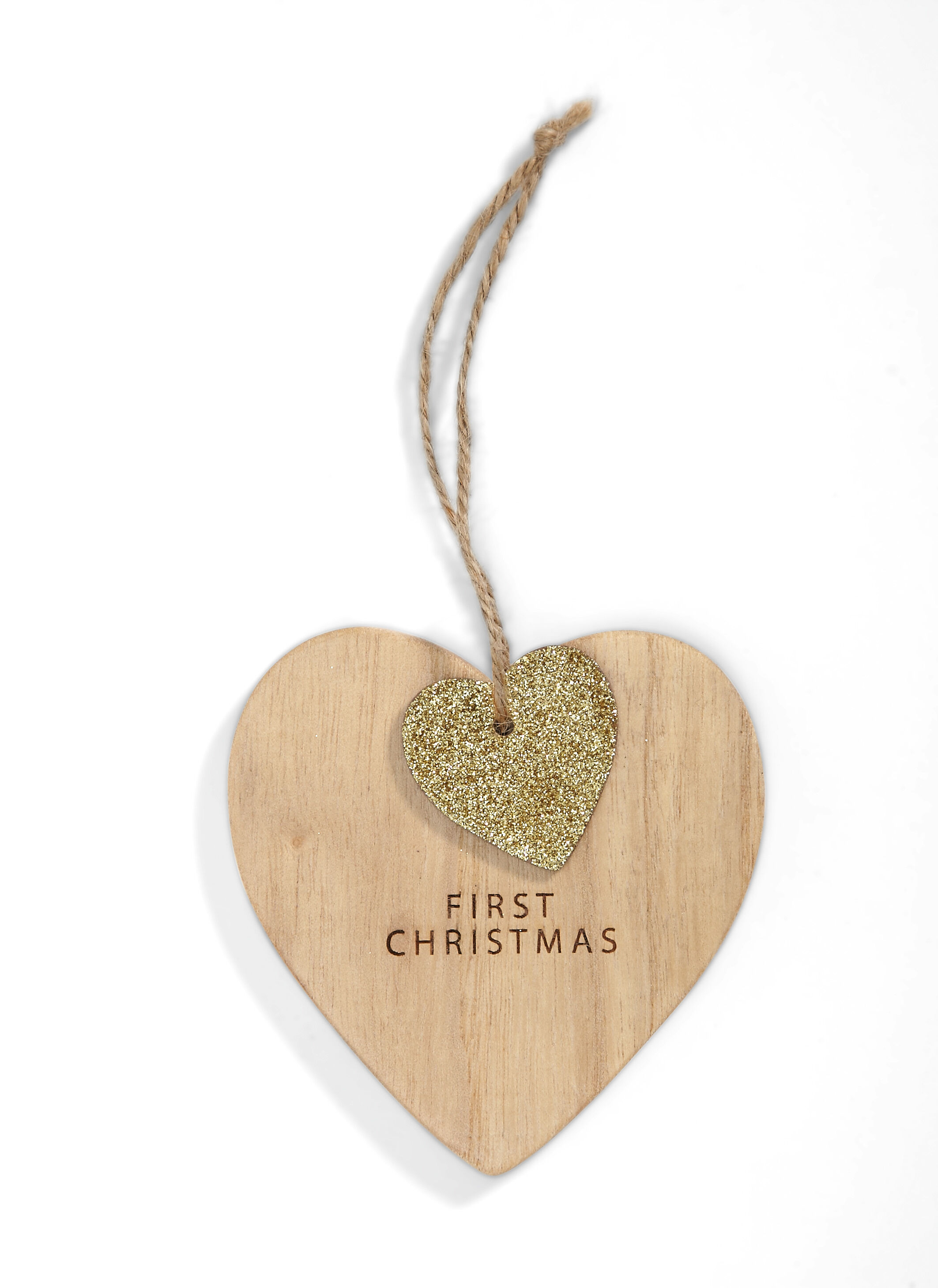 Hanging Wooden 1st Christmas Decoration image number 1