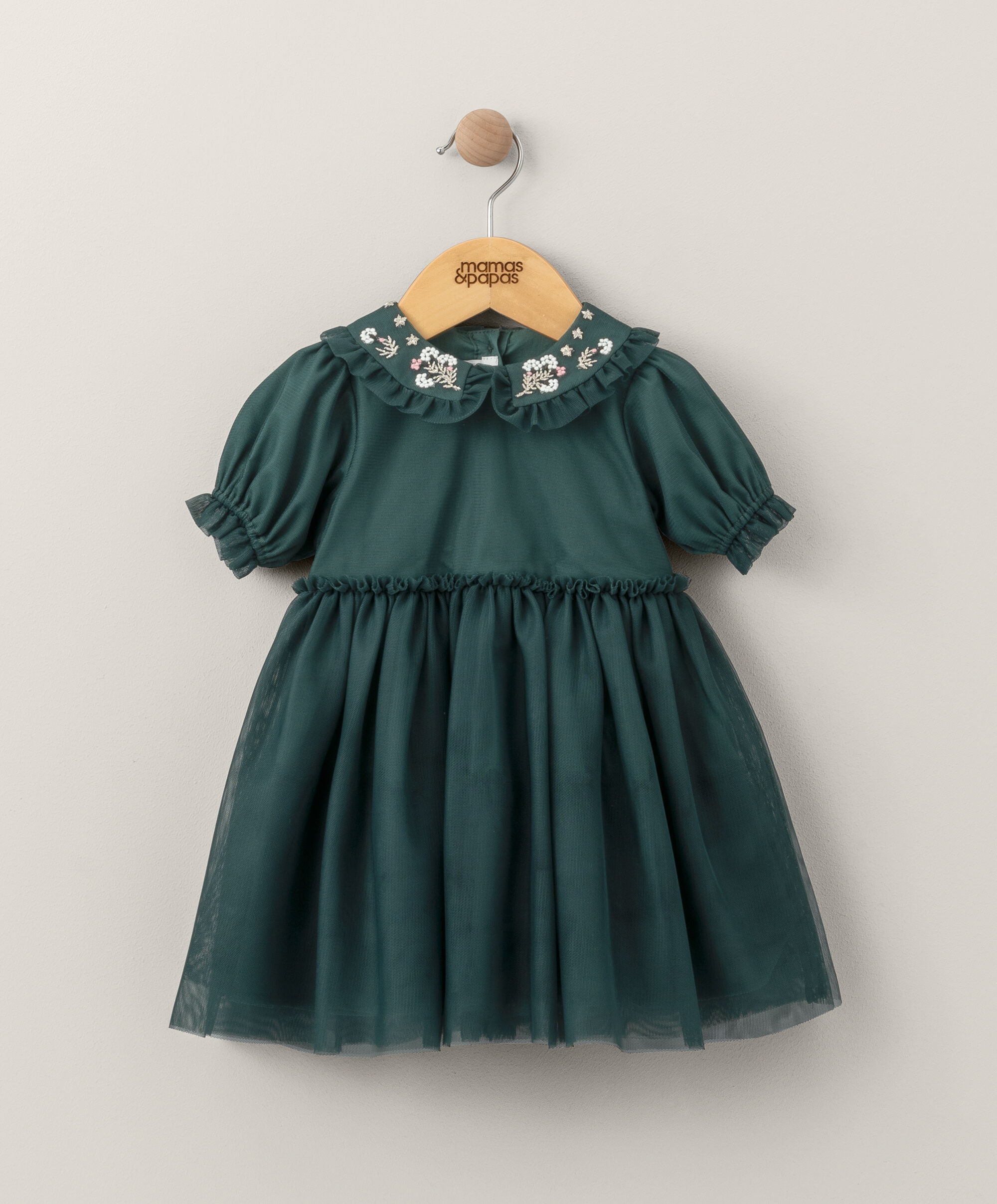 Embroidered Mesh Dress image number 1