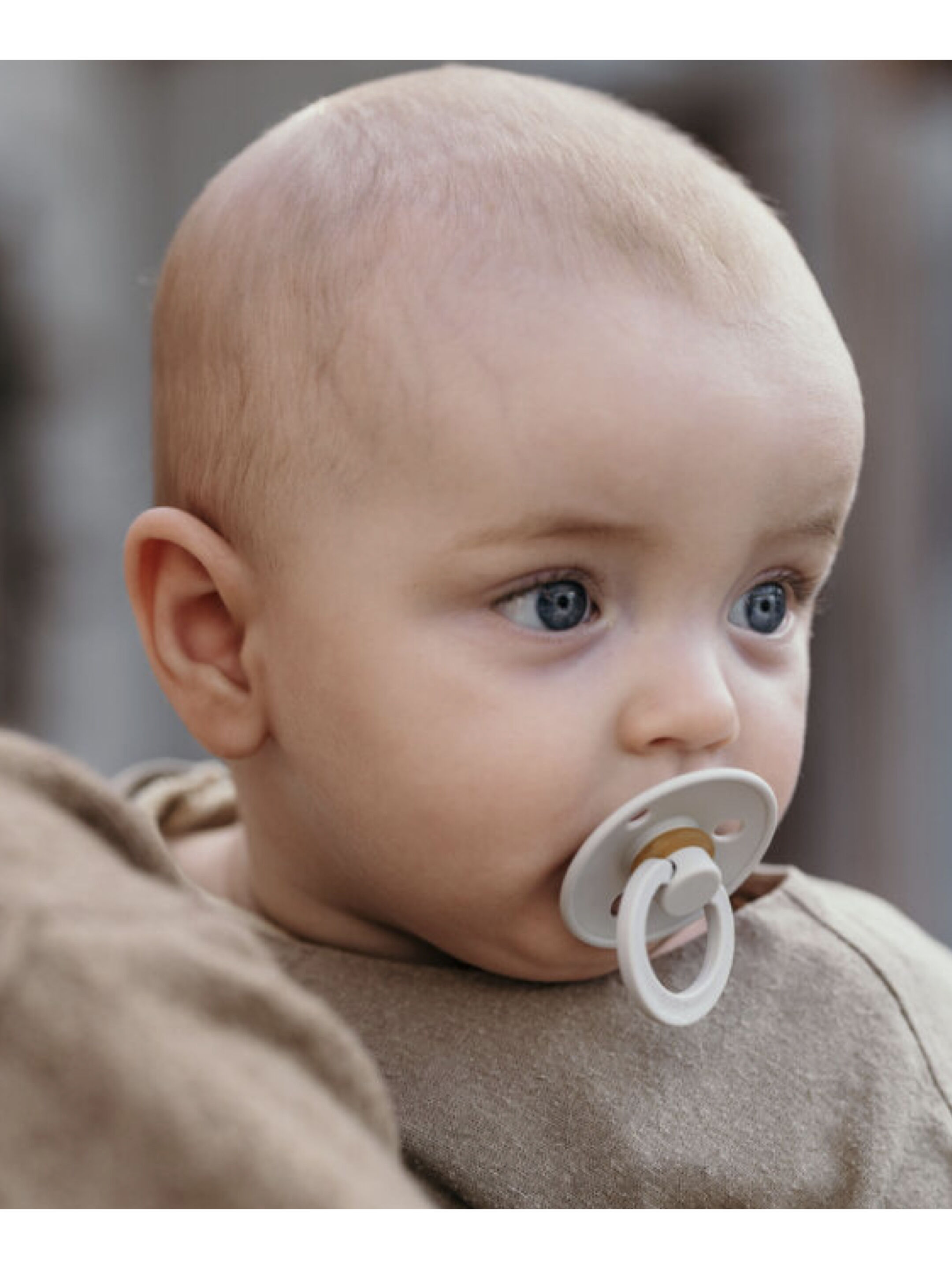 Bibs Colour 2 Pack Latex S2 - Ivory/Sage (6+ months) image number 4